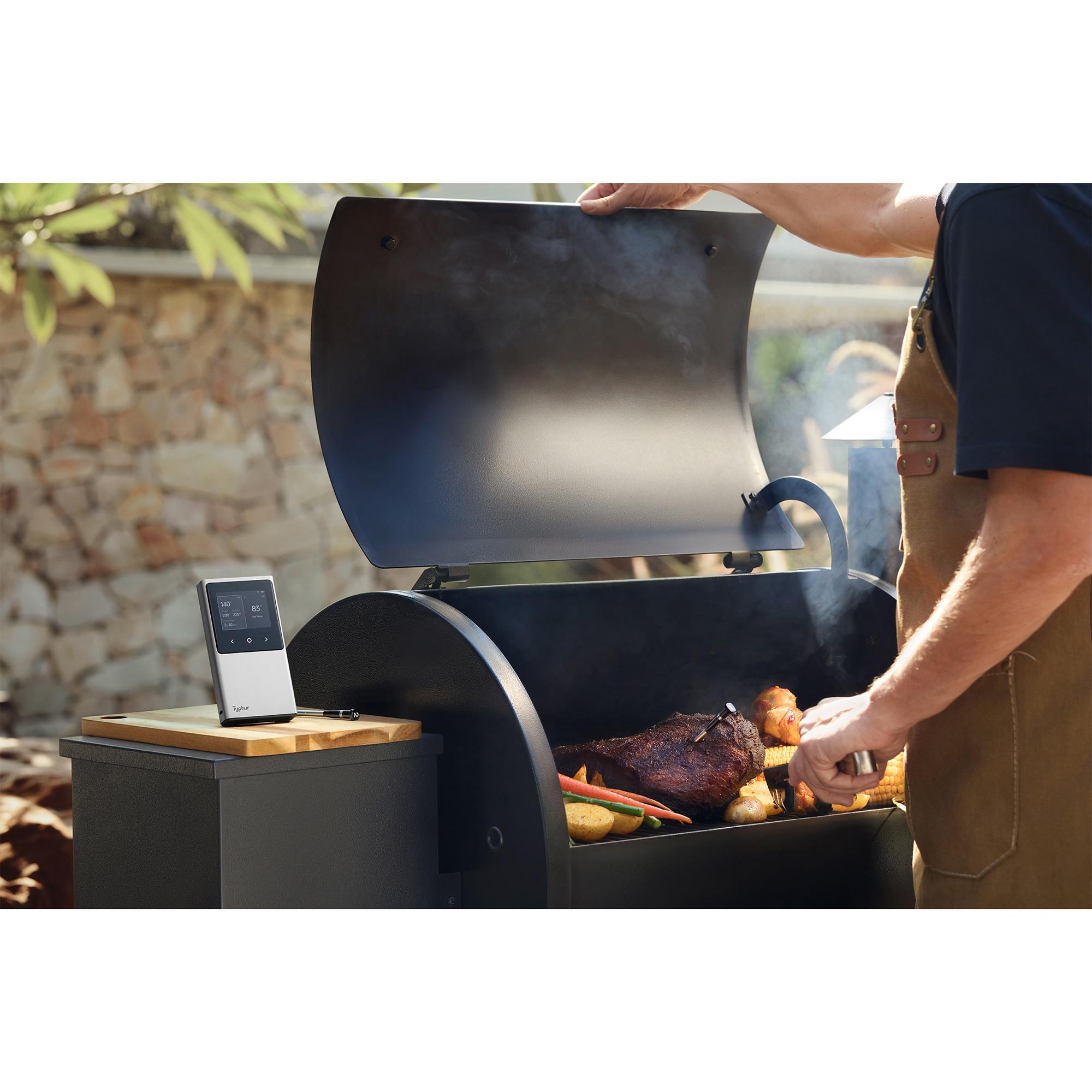 Typhur Sync Dual Wireless Meat Thermometer, Digital Food Cooking Thermometer with Bluetooth 5.4, Wifi Unlimited Range, Smart Base for Kitchen, Grill, BBQ, Oven