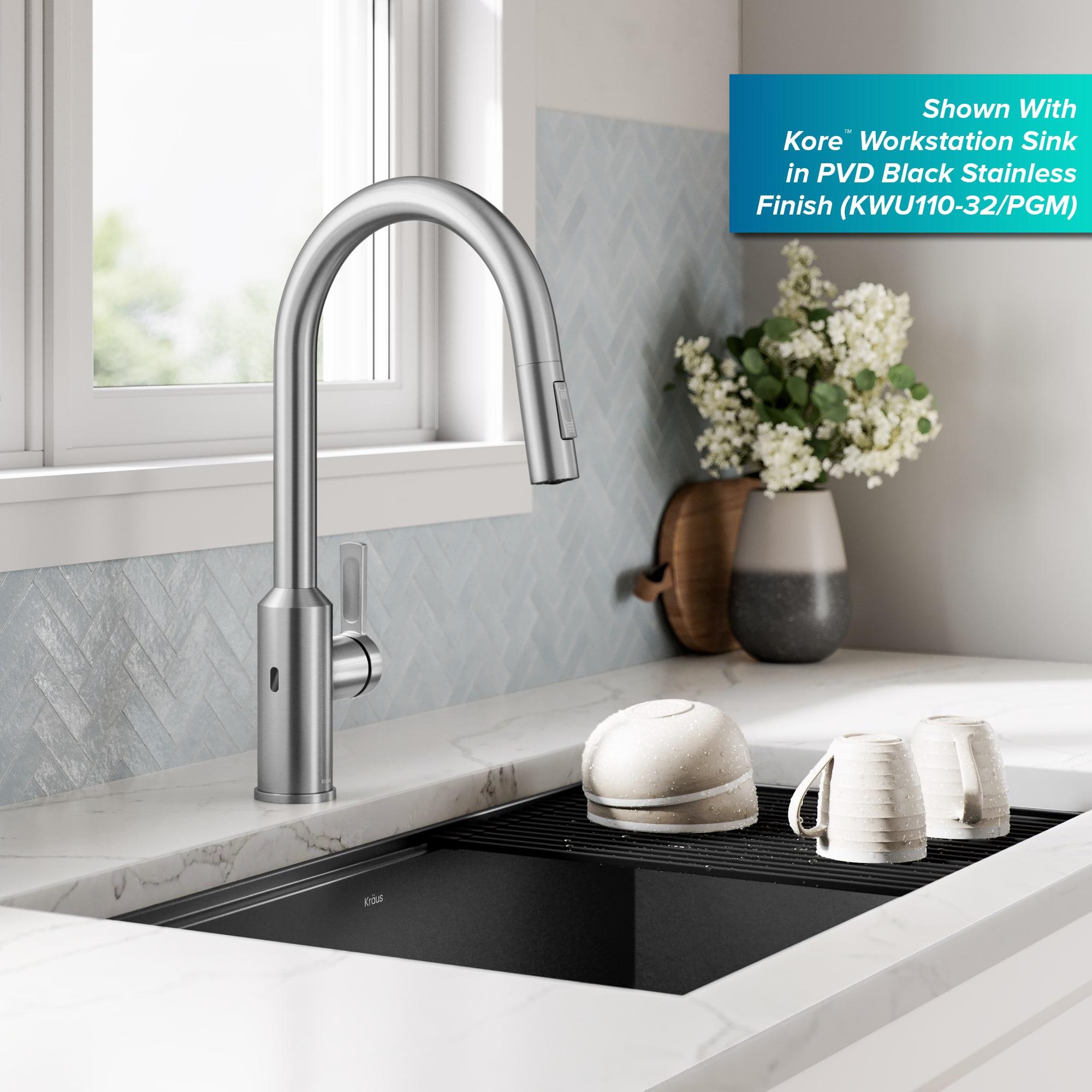 KRAUS Oletto Touchless Sensor Pull-Down Single Handle Kitchen Faucet