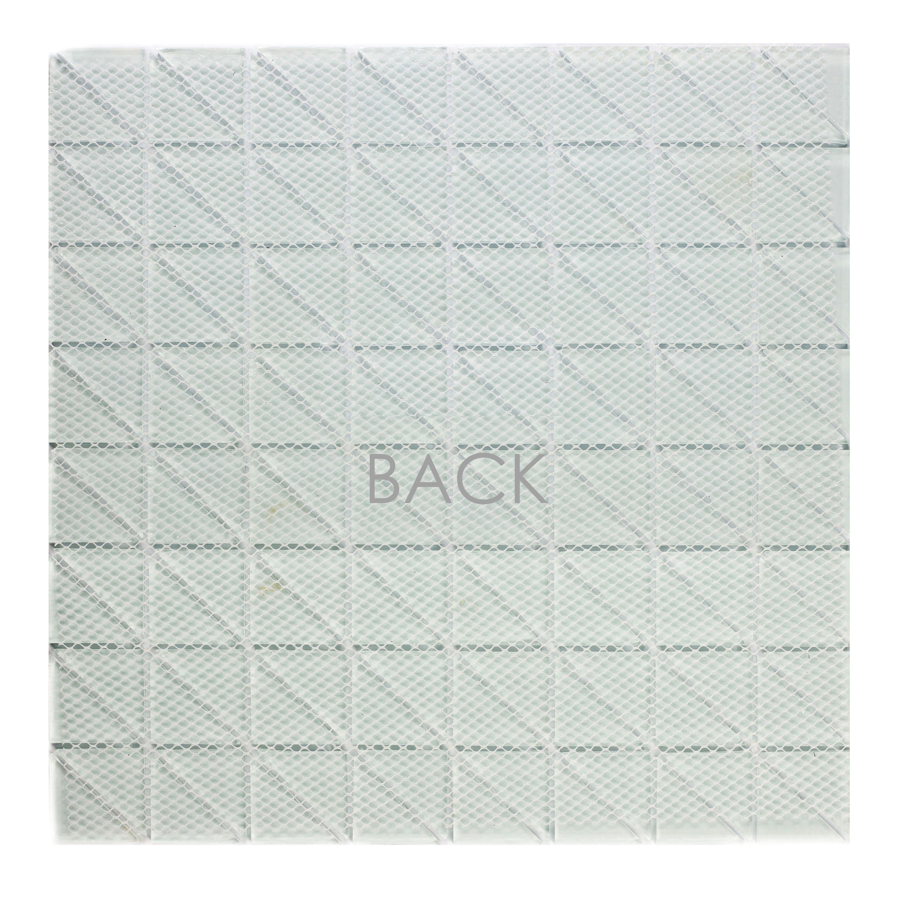 Art Deco Triangle 0.75" x 0.75" Glass Mosaic Tile