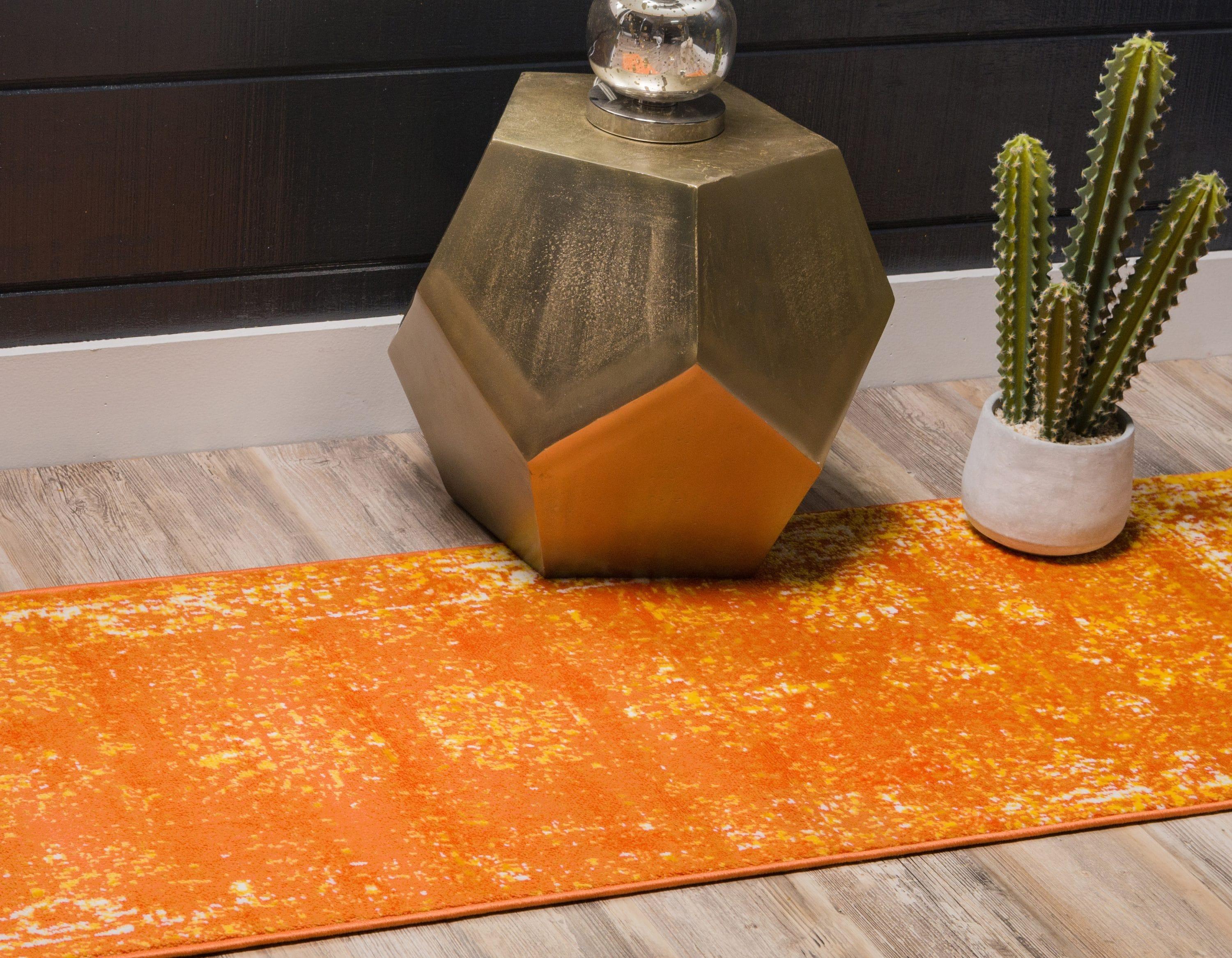 Unique Loom 2' 0 x 13' 0 Sofia Casino Orange Area Rug