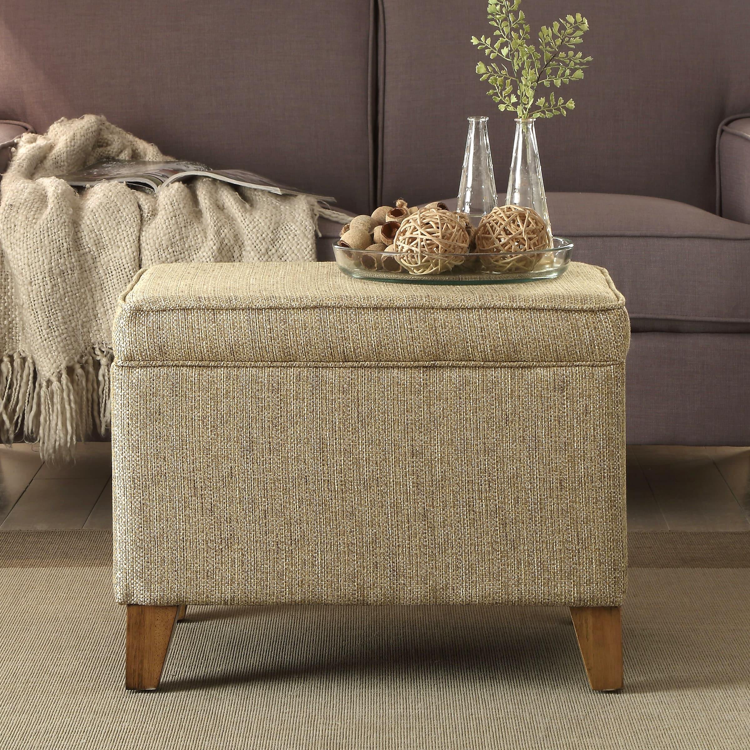 Storage Ottoman Brown - HomePop