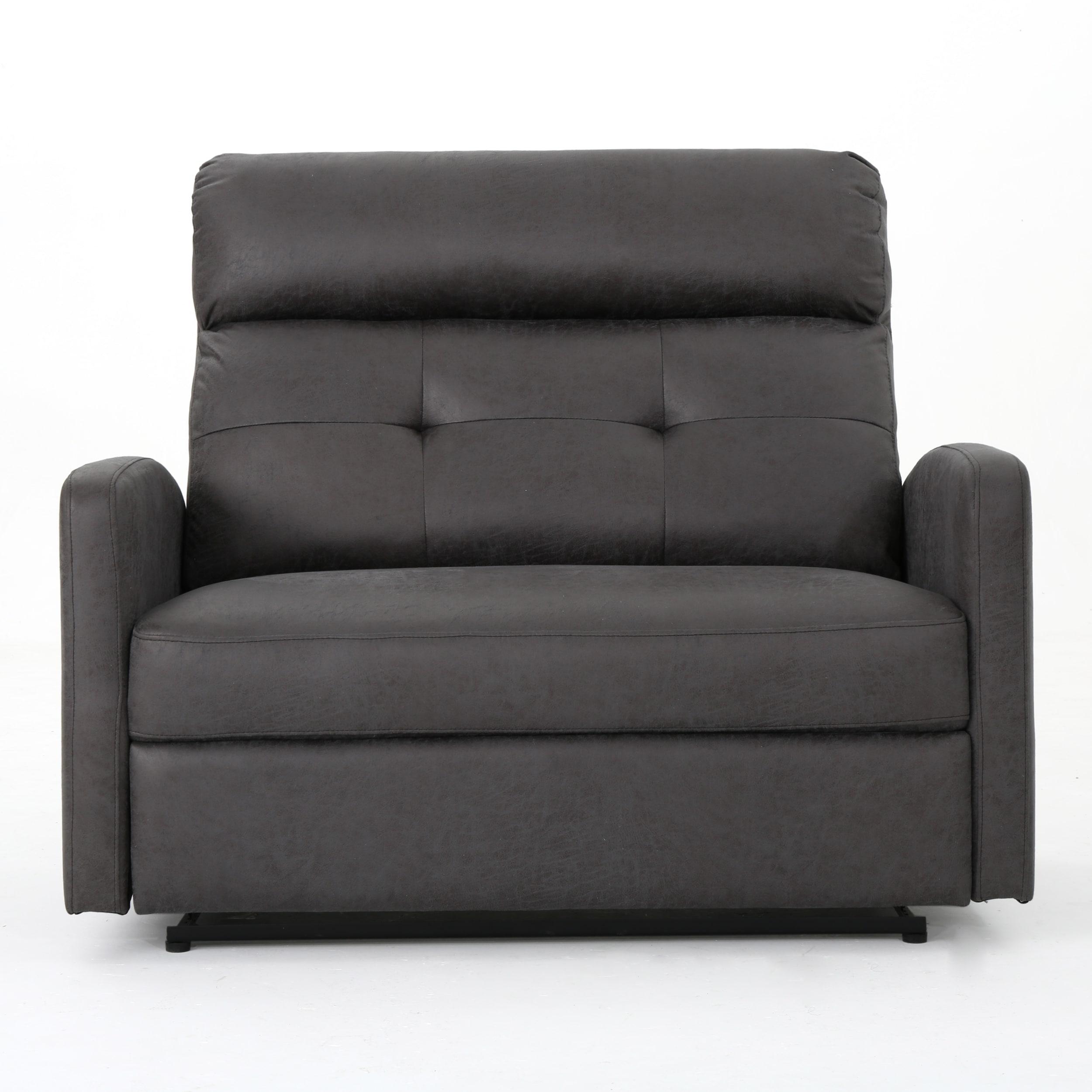 Halima 2-Seater Recliner - Slate - Christopher Knight Home: Upholstered Polyester, Hardwood Frame, 500lb Capacity