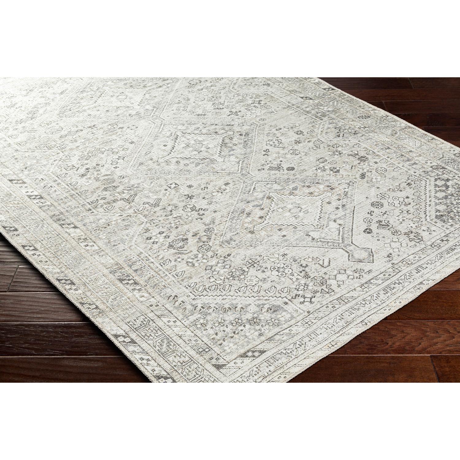 Cade Washable Rug - Gray / 2' x 2'11"