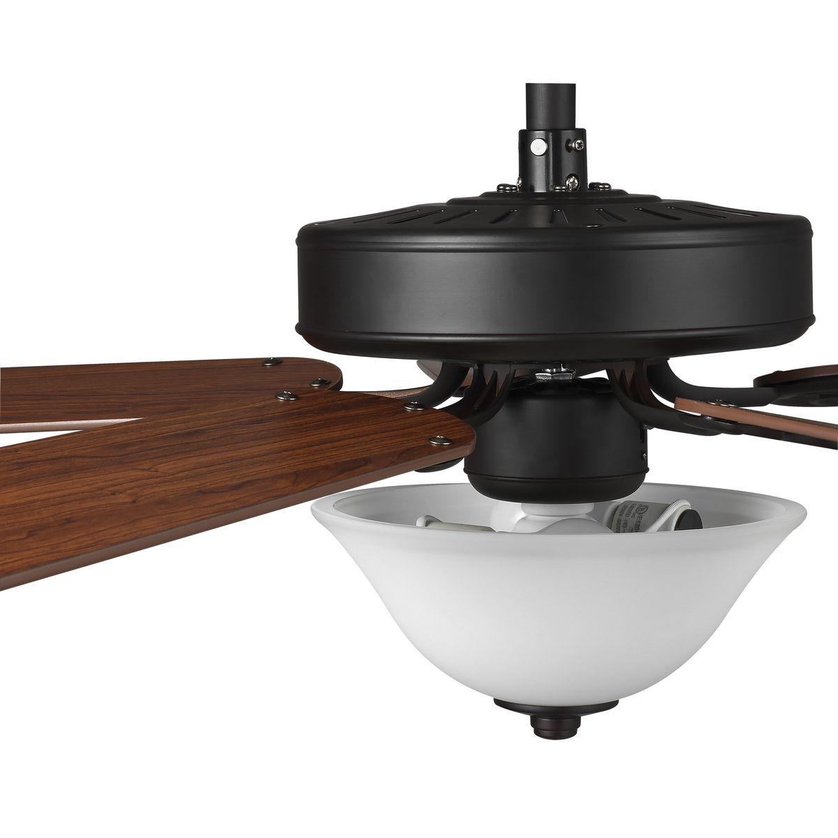 P2599-129-Progress Lighting-Builder Fan - Wide - Ceiling Fan - 2 Light in New Traditional style - 52 Inches wide by 19.13 Inches high-Architectural