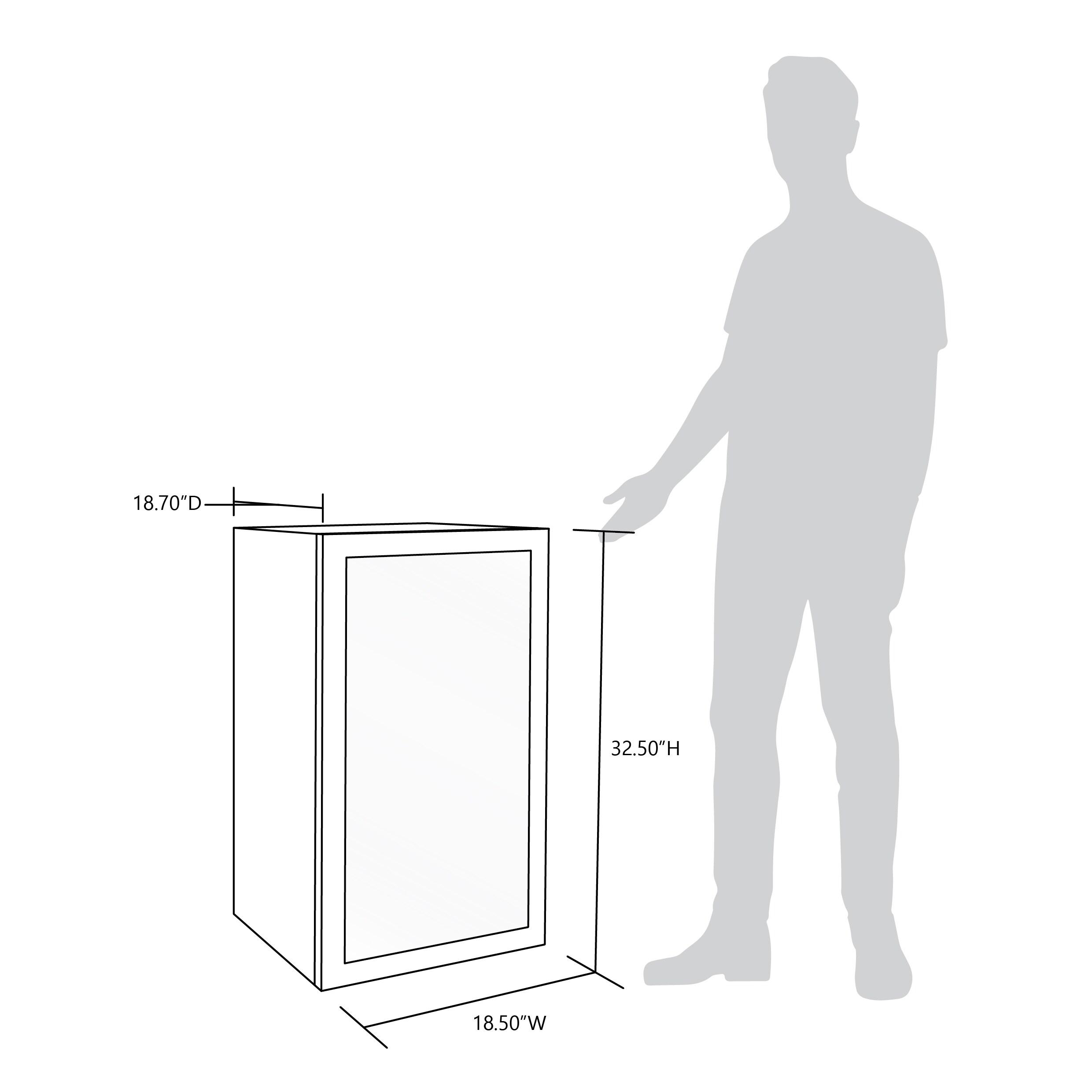 Newair Newair Custom Designed Freestanding 126 Can Beer Fridge with SplitShelf