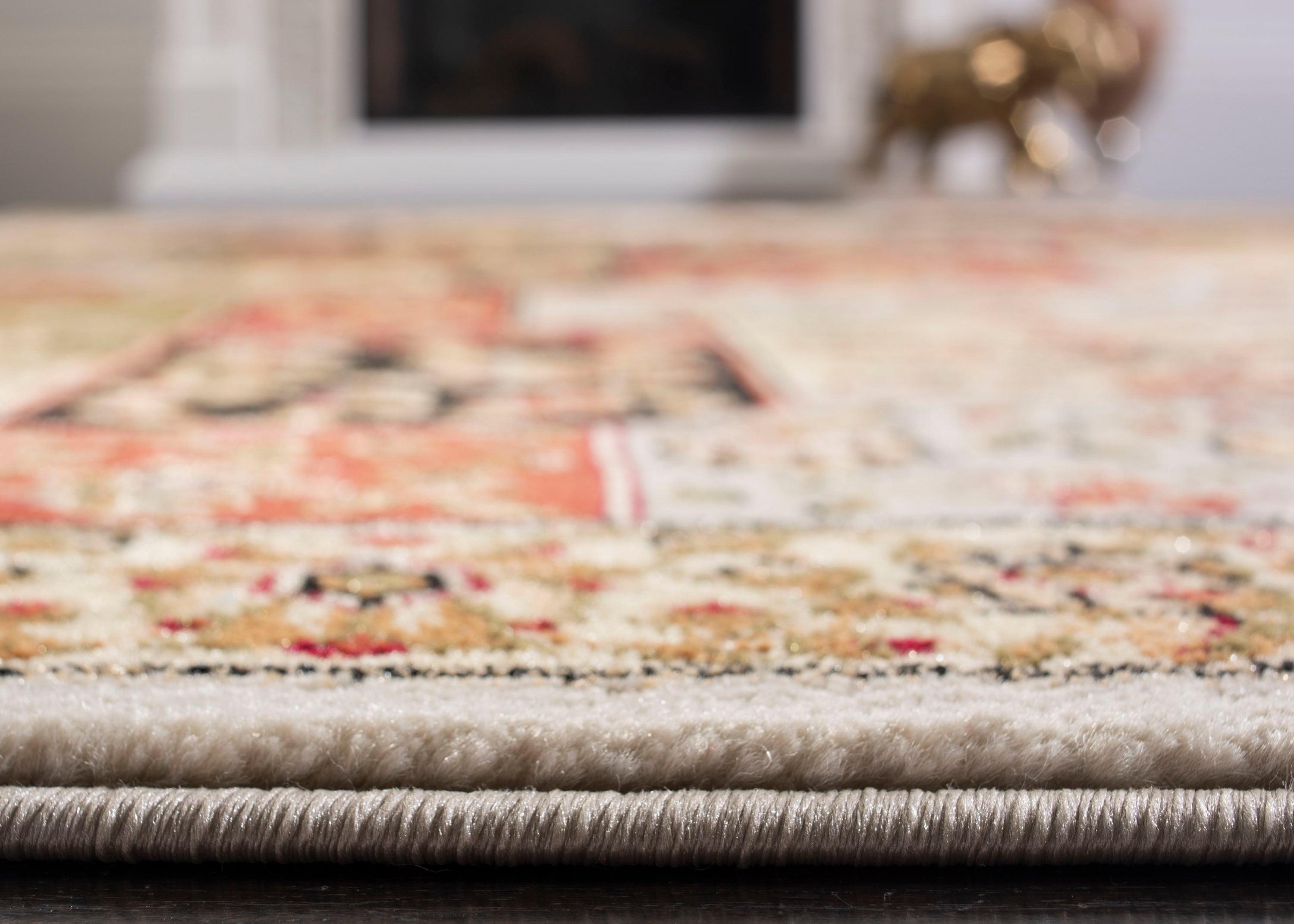 Lyndhurst LNH318 Power Loomed Area Rug Grey / Multi 4' X 6' - Safavieh.
