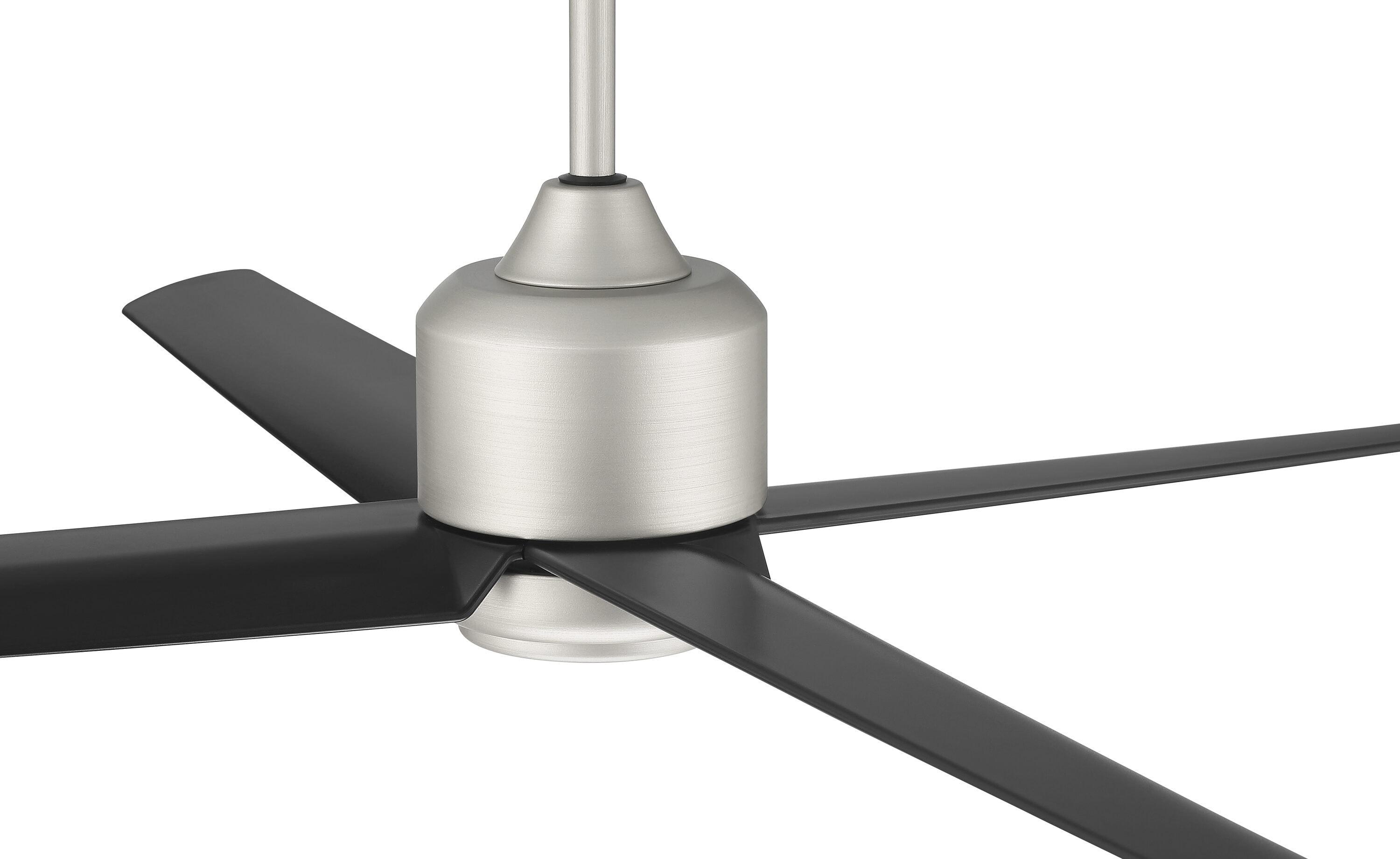 Craftmade Quell 52" Damp-Rated Ceiling Fan with LED Lights & Remote
