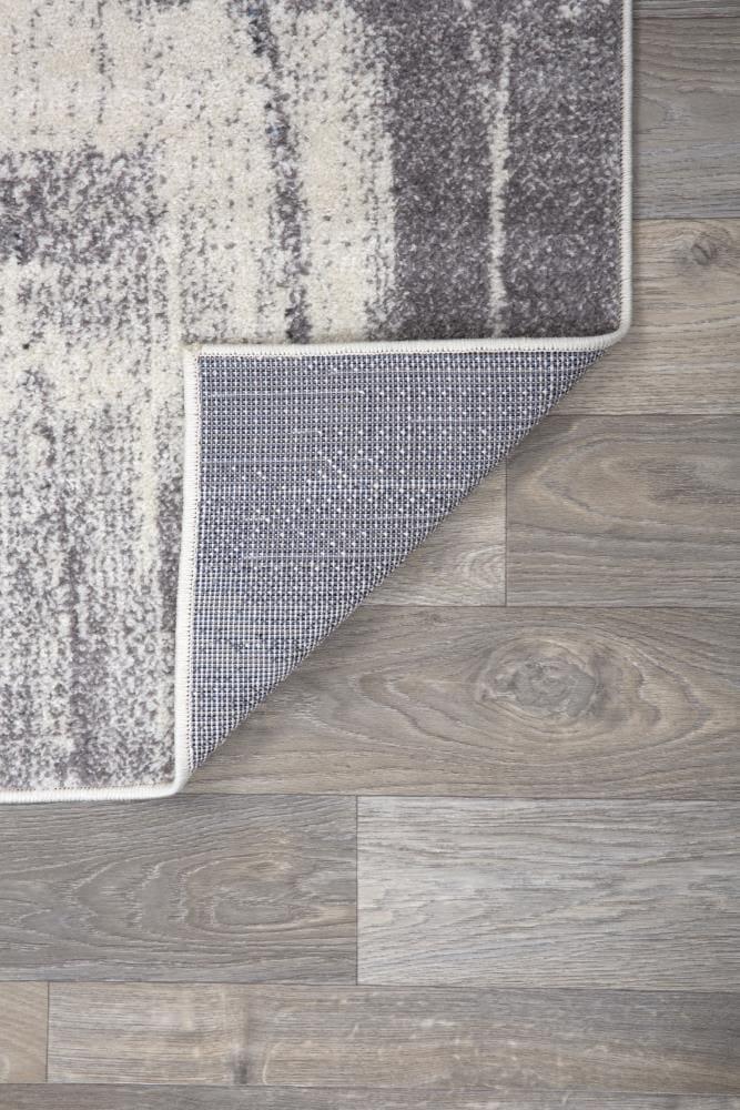 World Rug Gallery Contemporary Modern Abstract Black 5' x 7' Area Rug:  Stain-Resistant,  Pet Friendly,  Low Pile,  Indoor Use