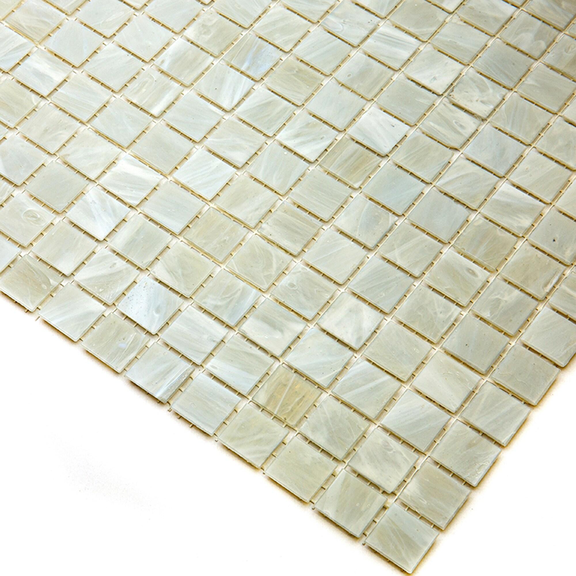 Celestial 0.8" x 0.8" Glass Grid Mosaic Wall & Floor Tile