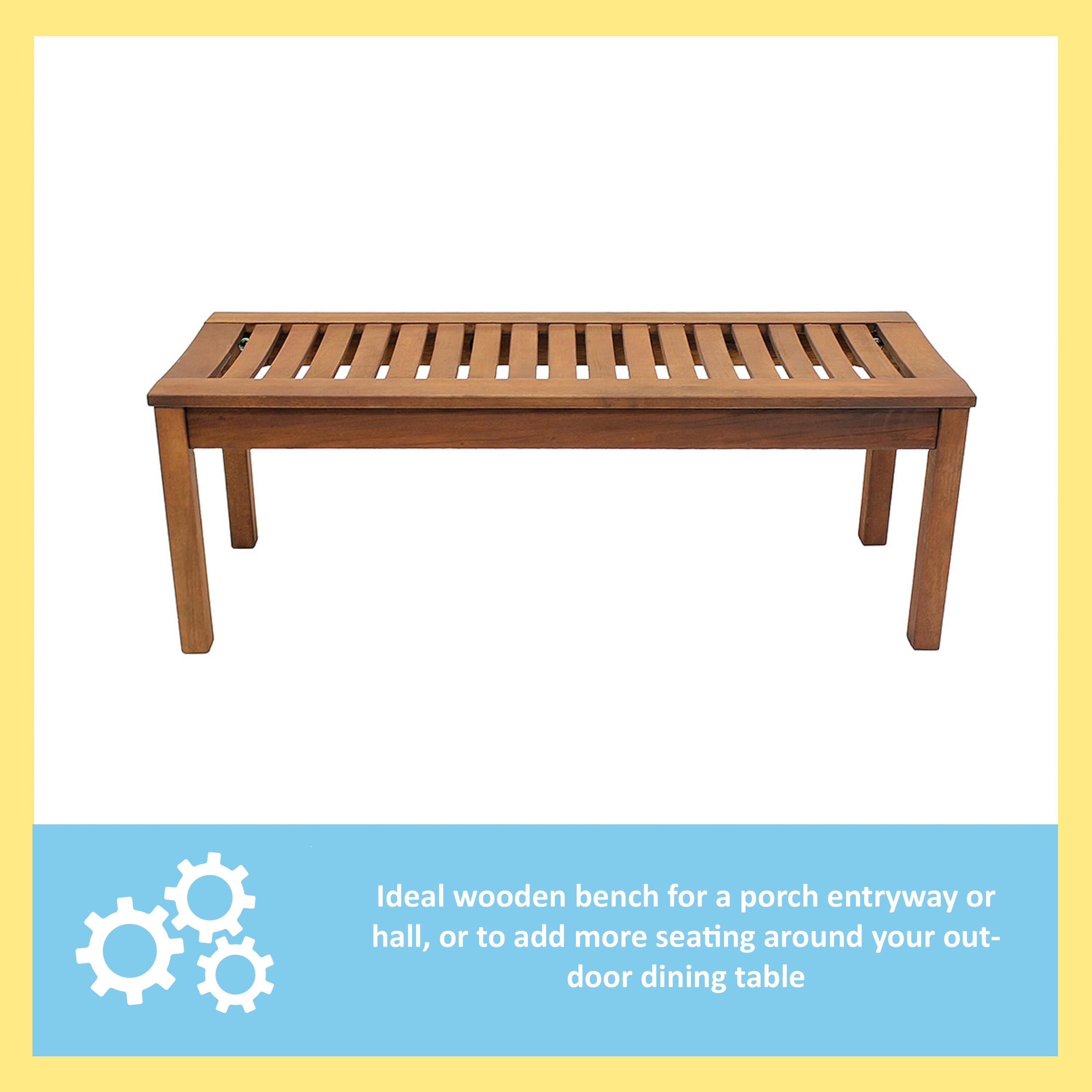 Eucalyptus Outdoor Bench