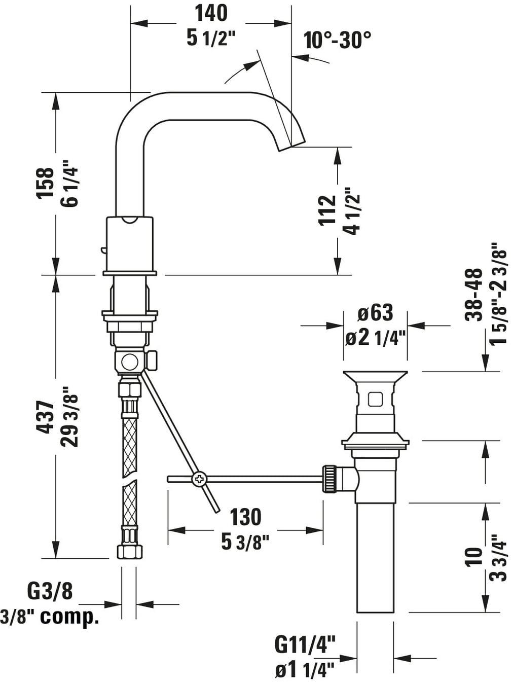Widespread Bathroom Faucet