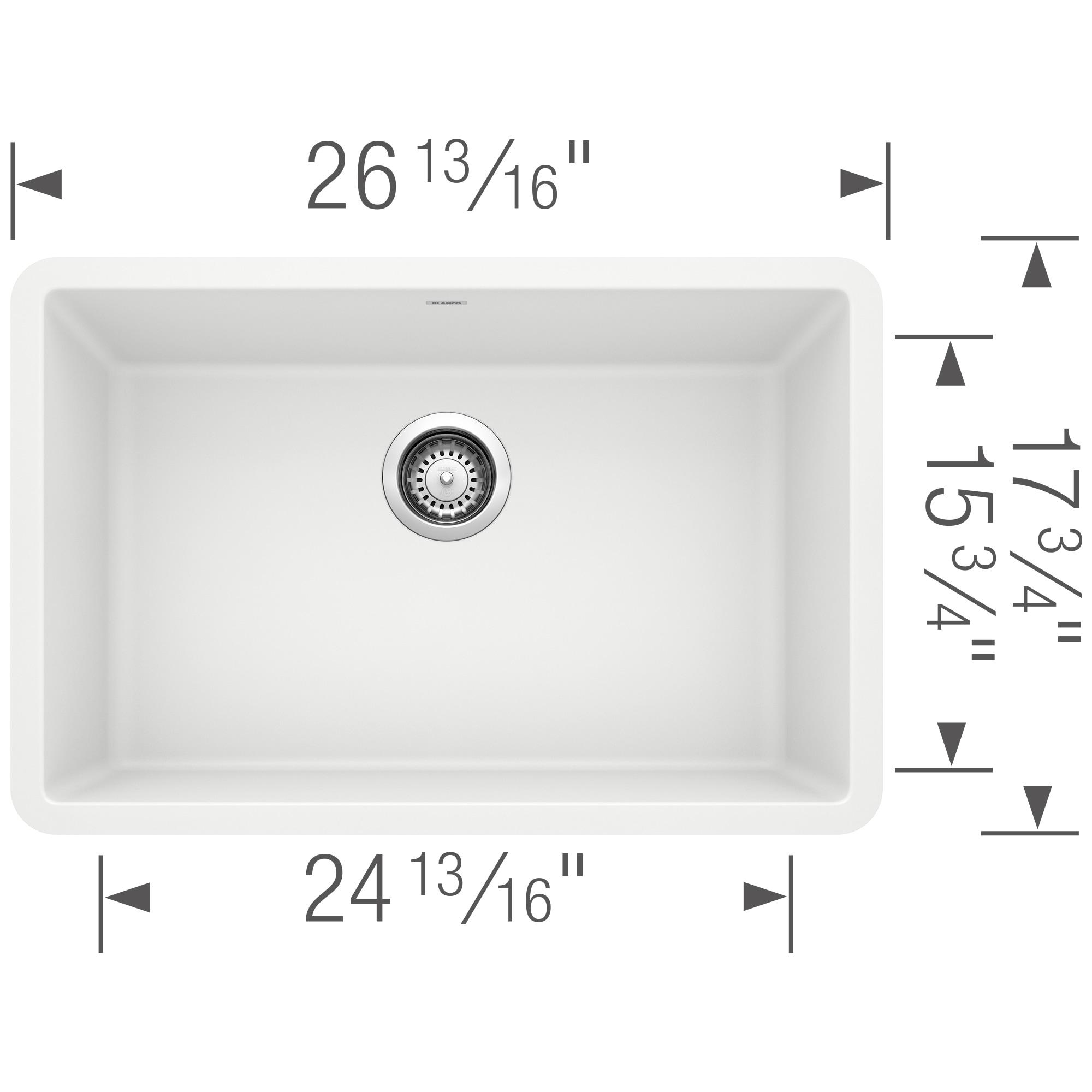 Precis SILGRANIT 27" L x 17.75" W Undermount Kitchen Sink