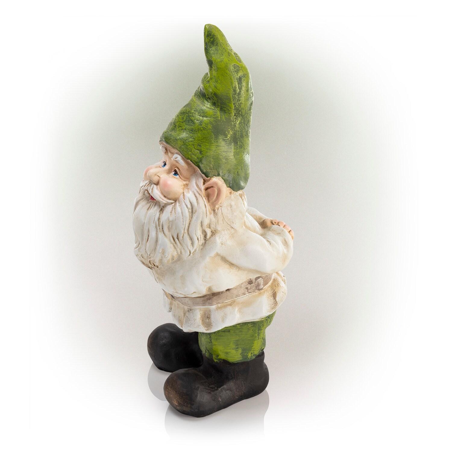 Alpine Corporation Gnome Statue With Hands Behind His Back