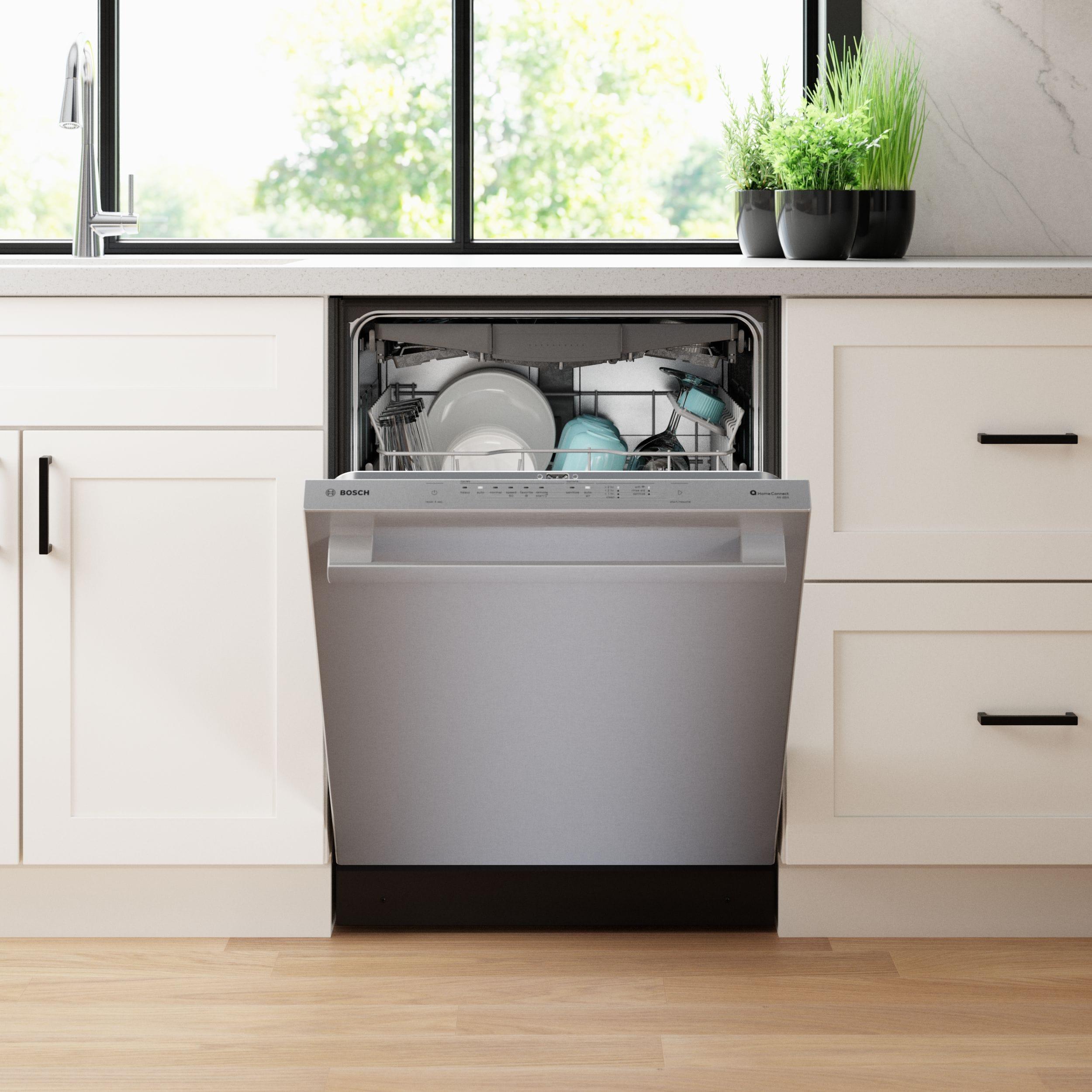 500 Series 24" Stainess Steel Top Control Built-In Dishwasher with Stainless Steel Tub and Flexible 3Rd Rack
