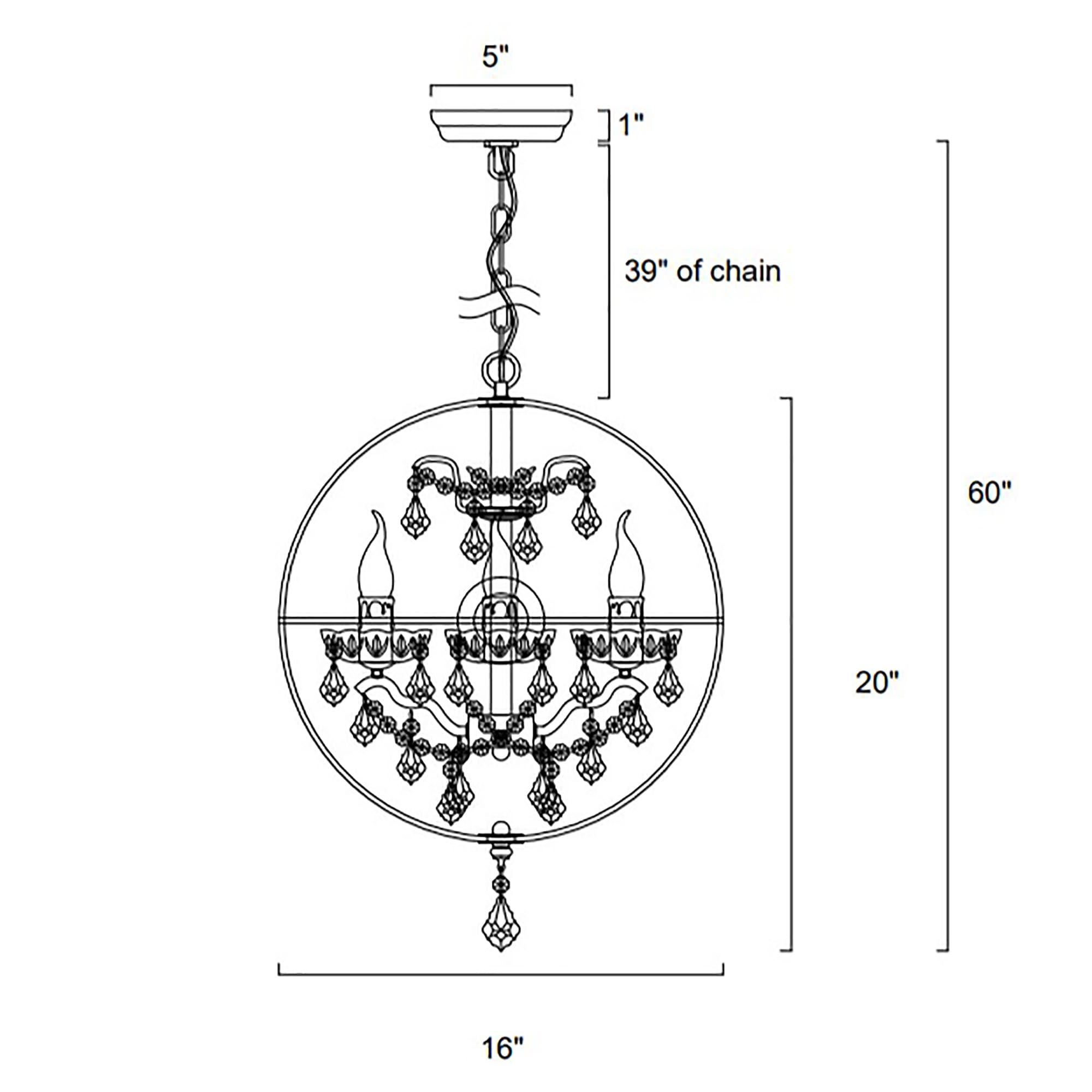 Warehouse of Tiffany Edwards Antique Bronze 16-inch 4-light Crystal Chandelier