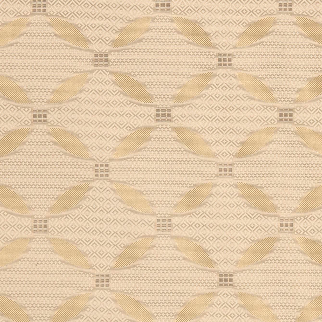 SAFAVIEH Courtyard Cohen Bordered Indoor/Outdoor Area Rug, Dark Beige/Beige, 9' x 12'