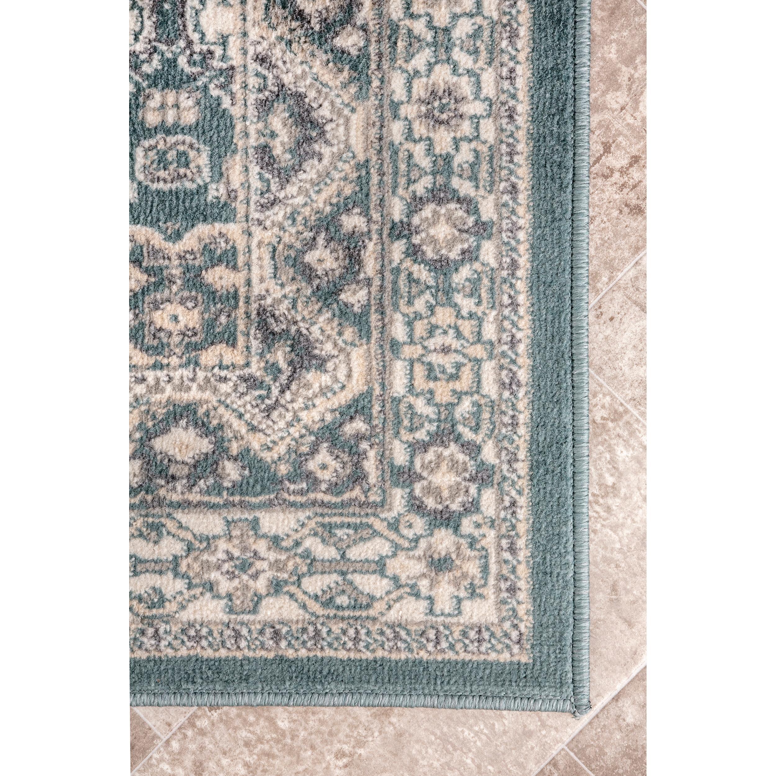 Nuloom 2x8 Becca  Tiled Indoor Area Rug, Blue, Faded Transitional Design, Stain Resistant, BedroomLiving Room, Kitchen,