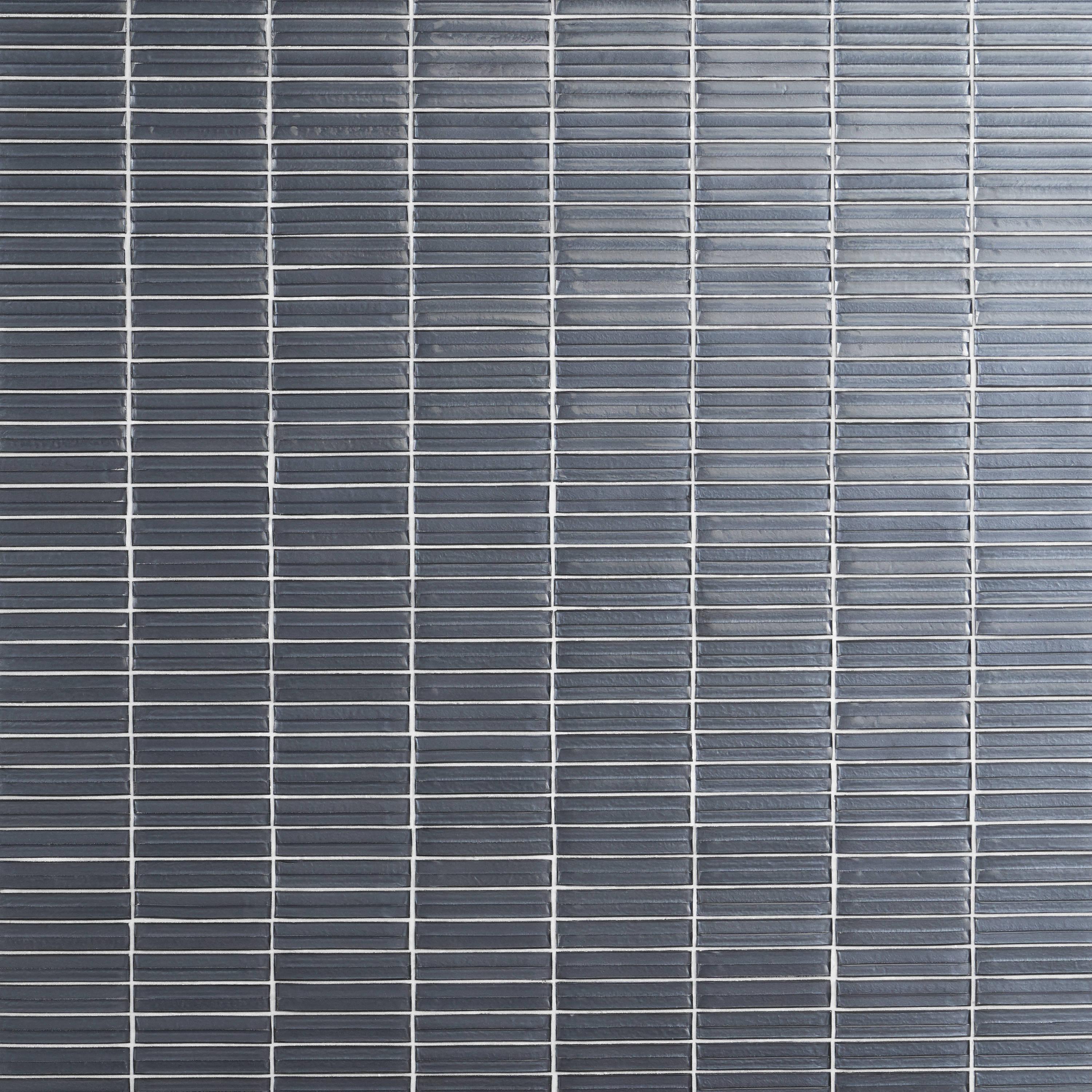 Tara Stacked 11.61" x 11.73" Molten Glass Mosaic Wall Tile (0.95 Sq. Ft. / Sheet)