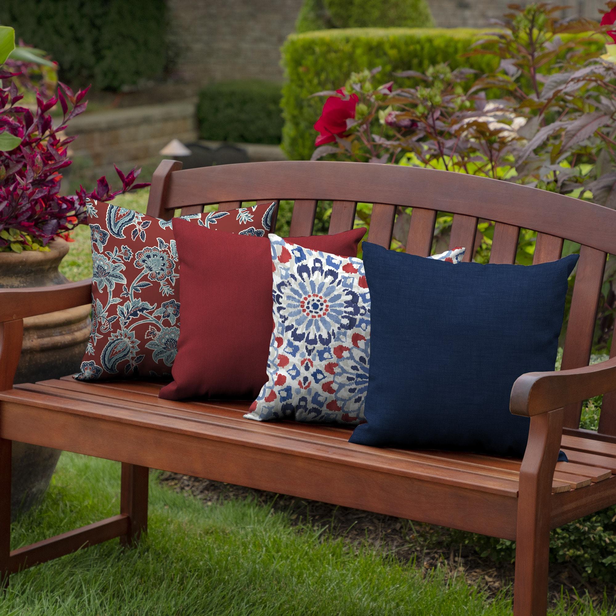 ARDEN Outdoor Toss Pillow (2 Pack) 16 x 16, Sapphire Blue Leala