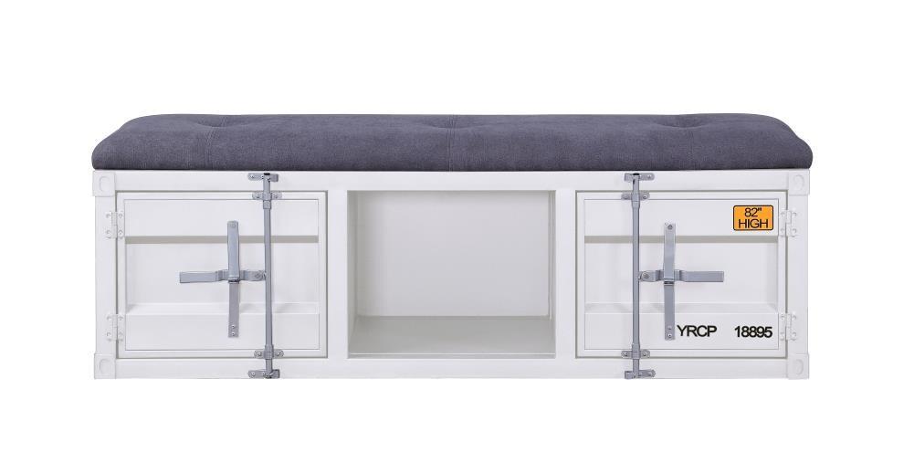 Acme Cargo Fabric Upholstered Storage Bench