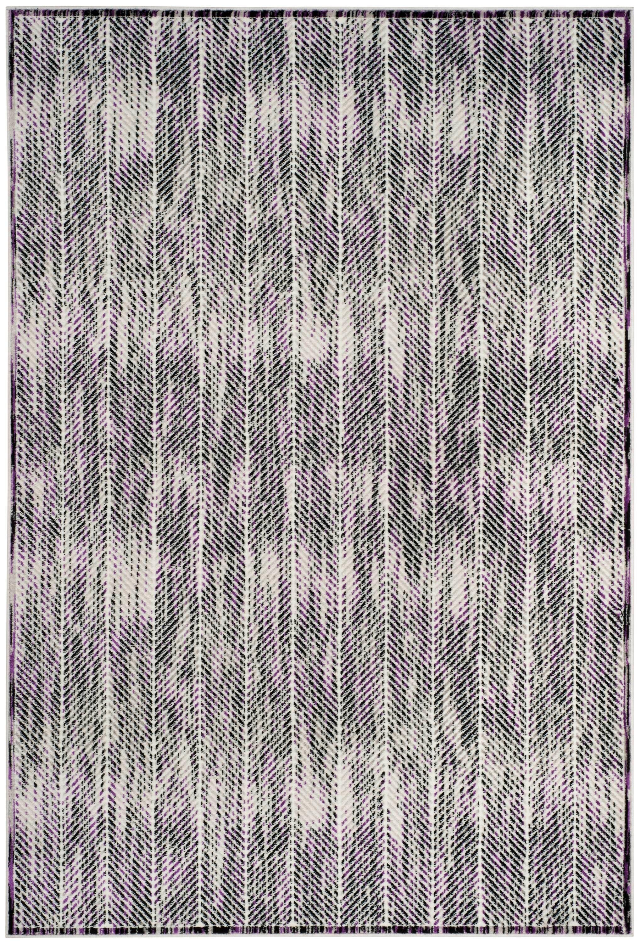 Skyler SKY194 Power Loomed Indoor Area Rug - Grey/Purple - 5'1"x7'6" - Safavieh