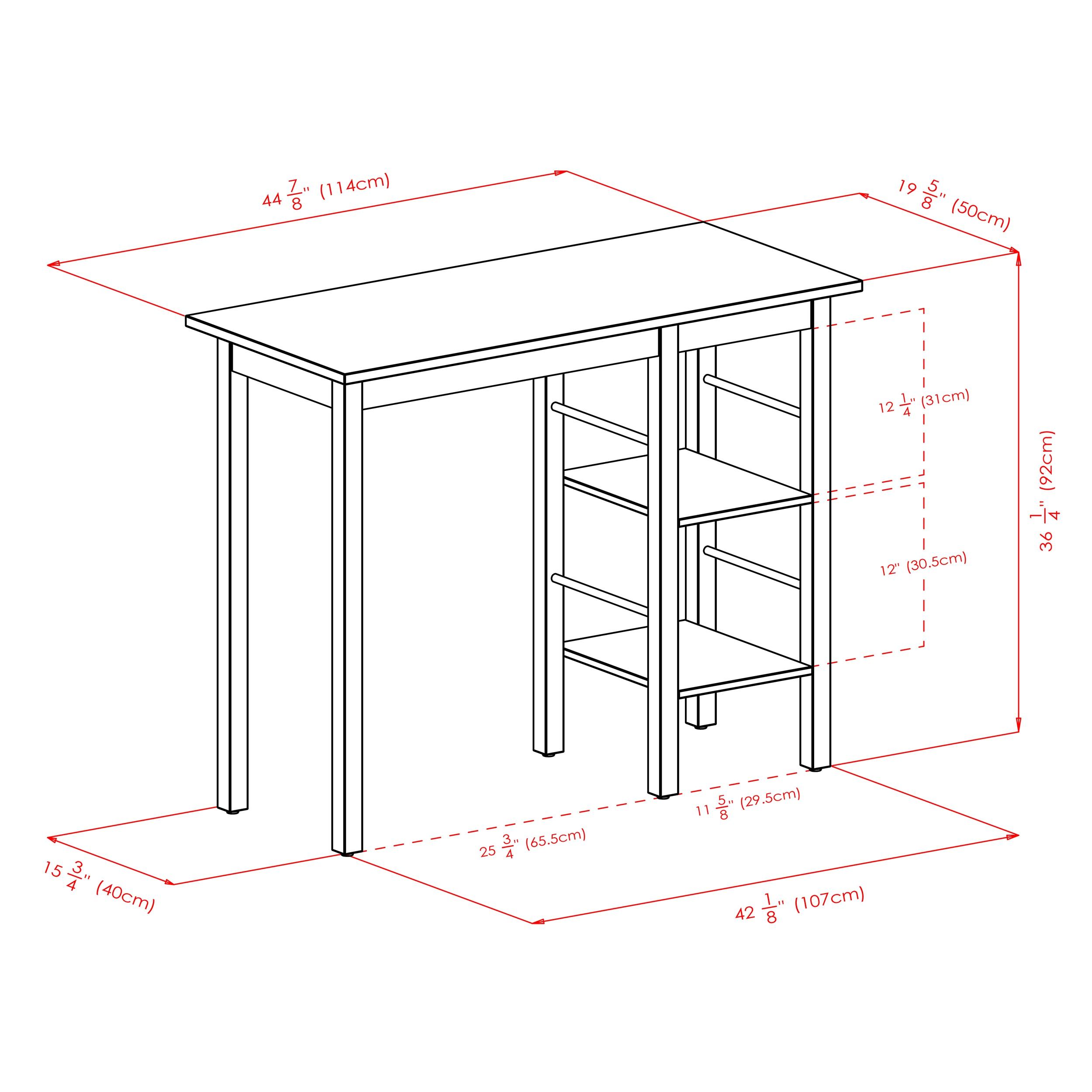 Dining Table Walnut - Winsome: Counter Height, Storage Base, Seats 4, Hardwood