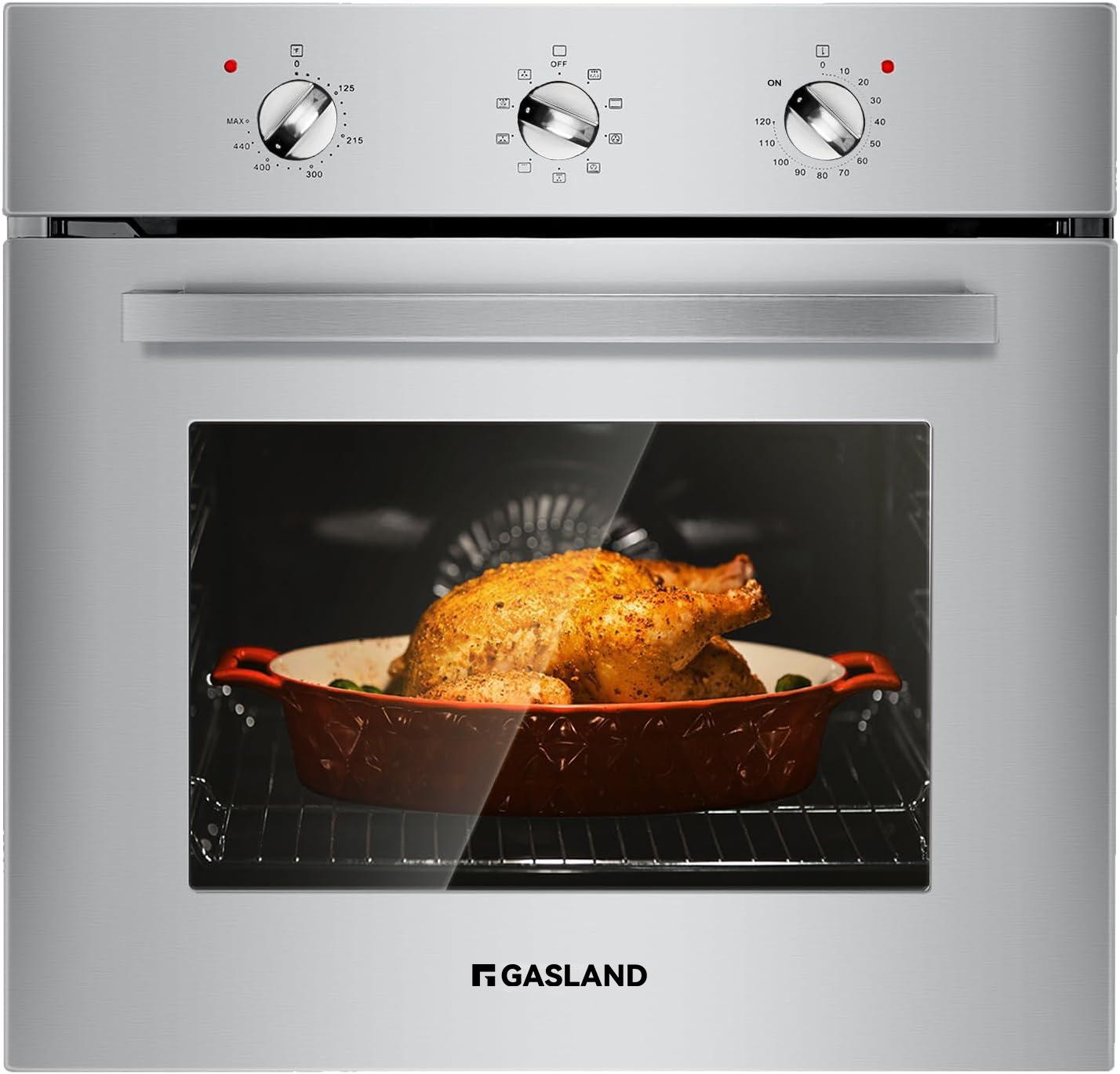 GASLAND 24" 2.3 cu. ft. Electric Single Wall Oven With 6 Cooking Functions ES606MS
