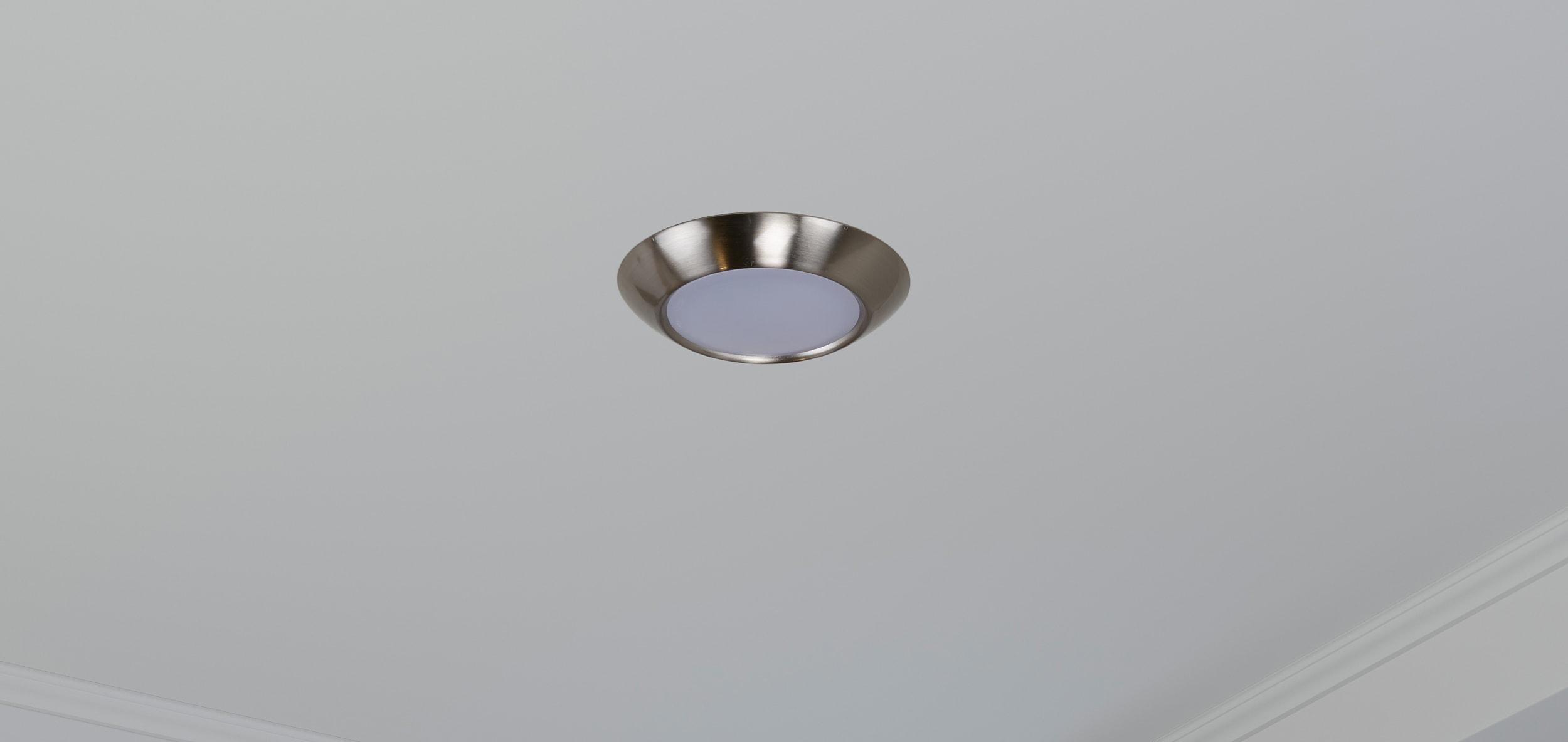 Craftmade X9006-Led Led Flushmount 6" Wide Led Flush Mount Ceiling Fixture - Nickel