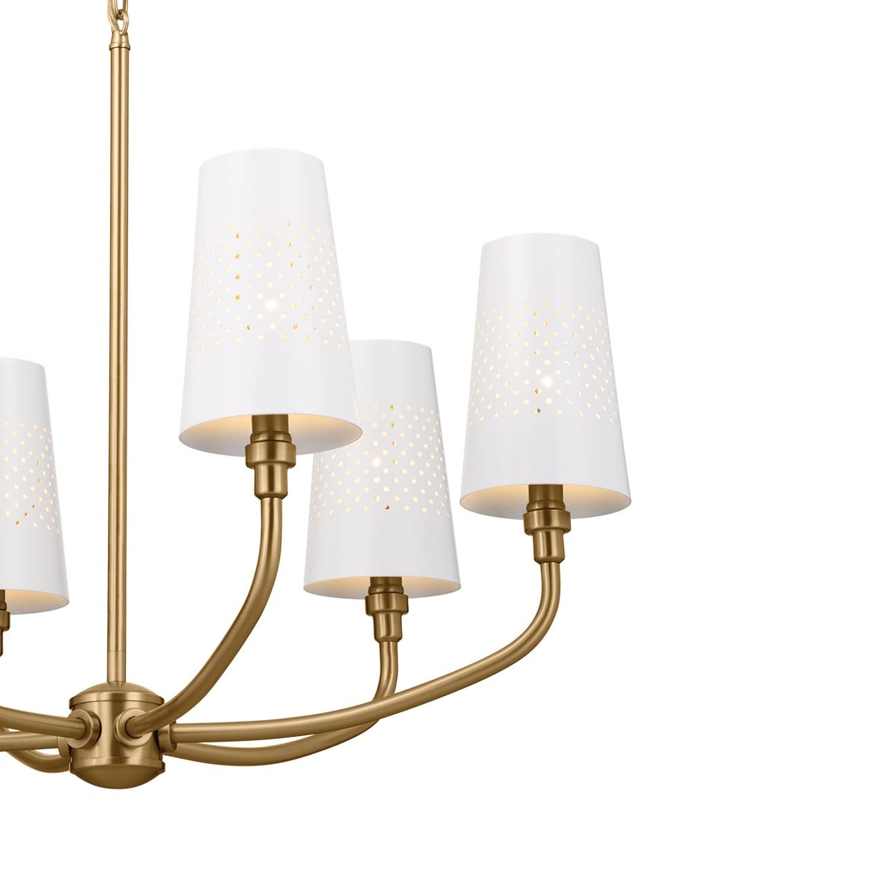 Kichler Lighting Adeena 6 - Light Chandelier in  Brushed Natural Brass