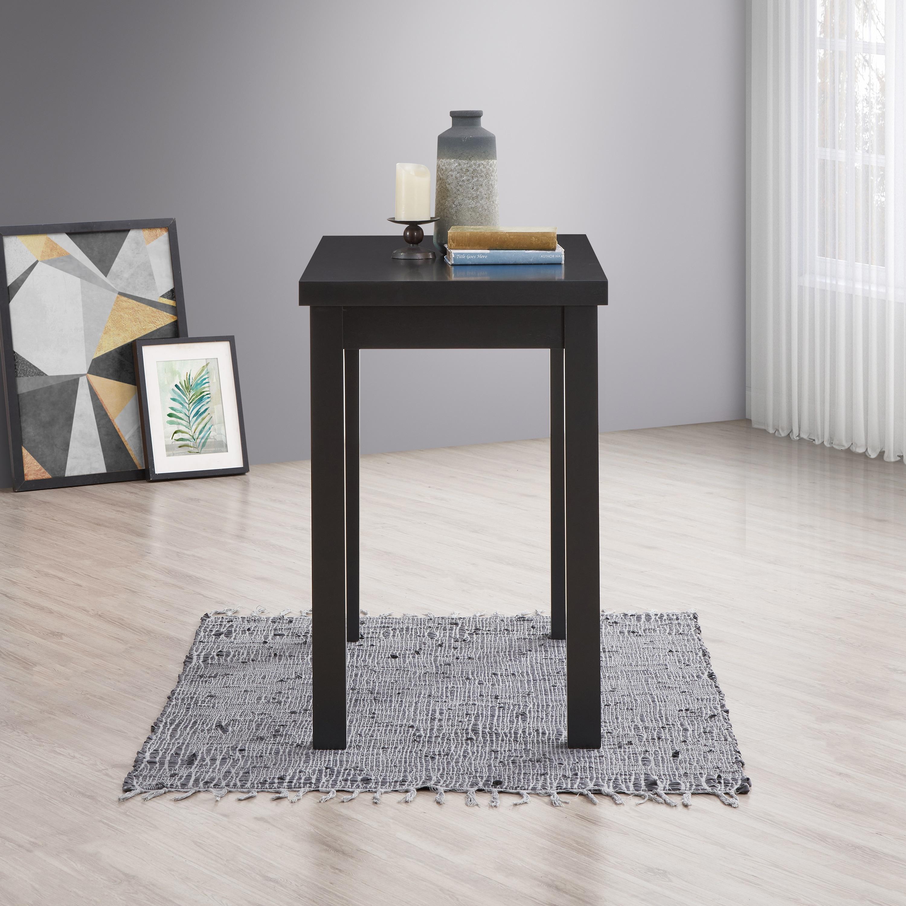 Carolina Living Beckett Thick Top Bar Table Antique Black: 36x24 Counter Height, MDF Composite, Seats 4