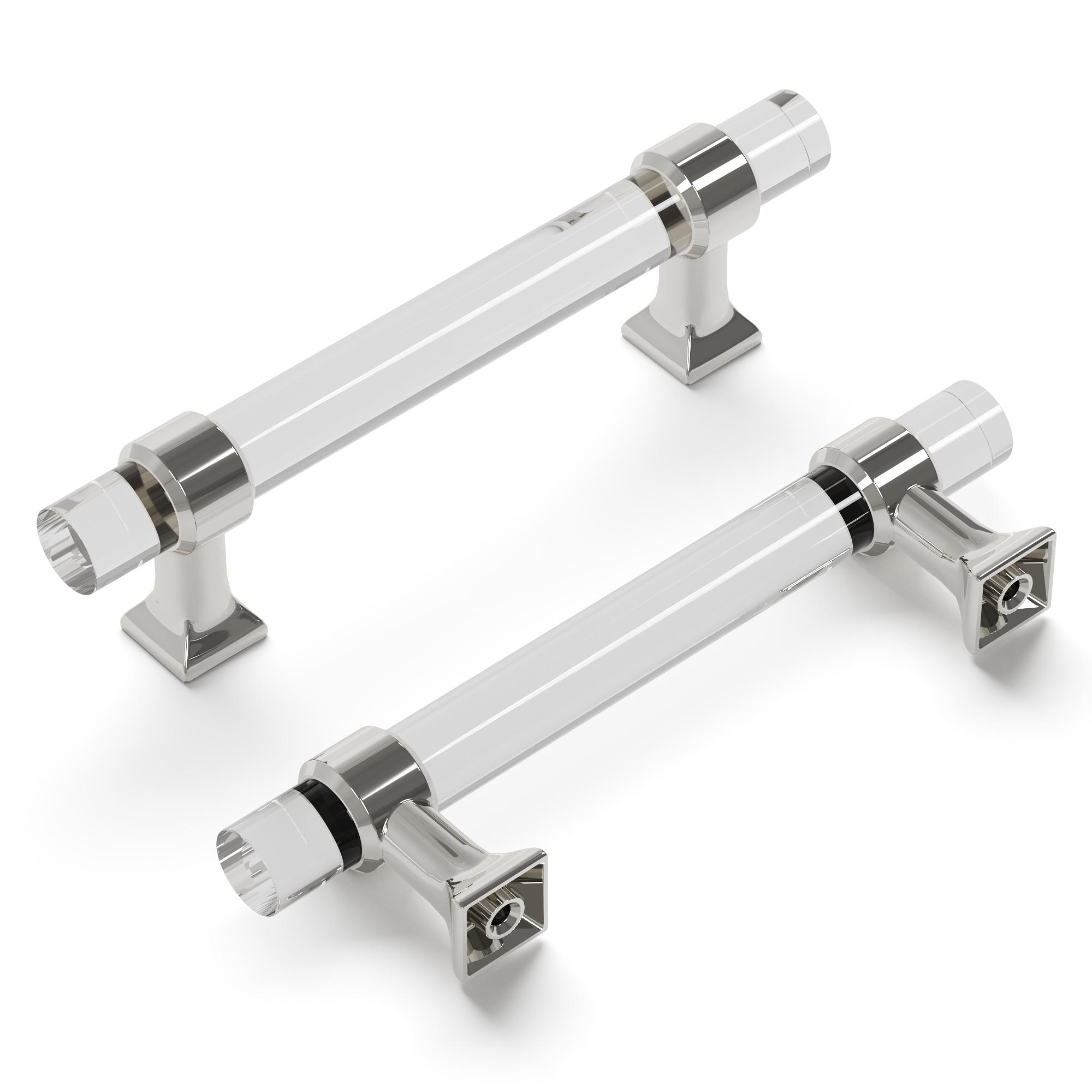 Crystal Palace Kitchen Handles, Solid Core Drawer Pulls for Cabinet Doors, 3-3/4"