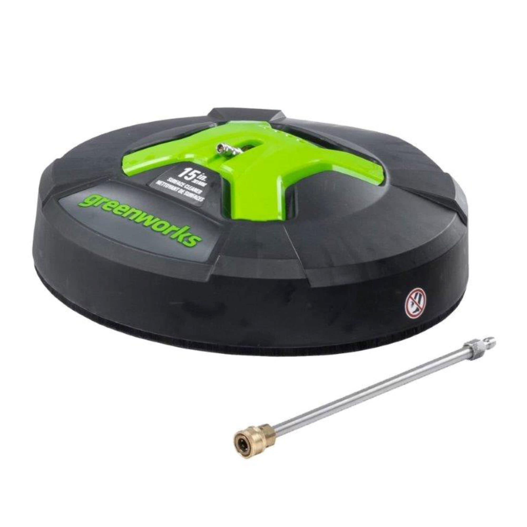 GreenWorks 5210902 15" Extension Included Surface Cleaner, Green
