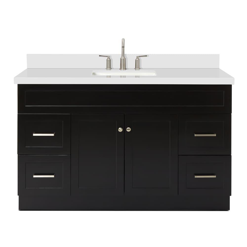 Ariel F055s-Wq-Vo Hamlet 55" Freestanding Single Basin Vanity Set - Black