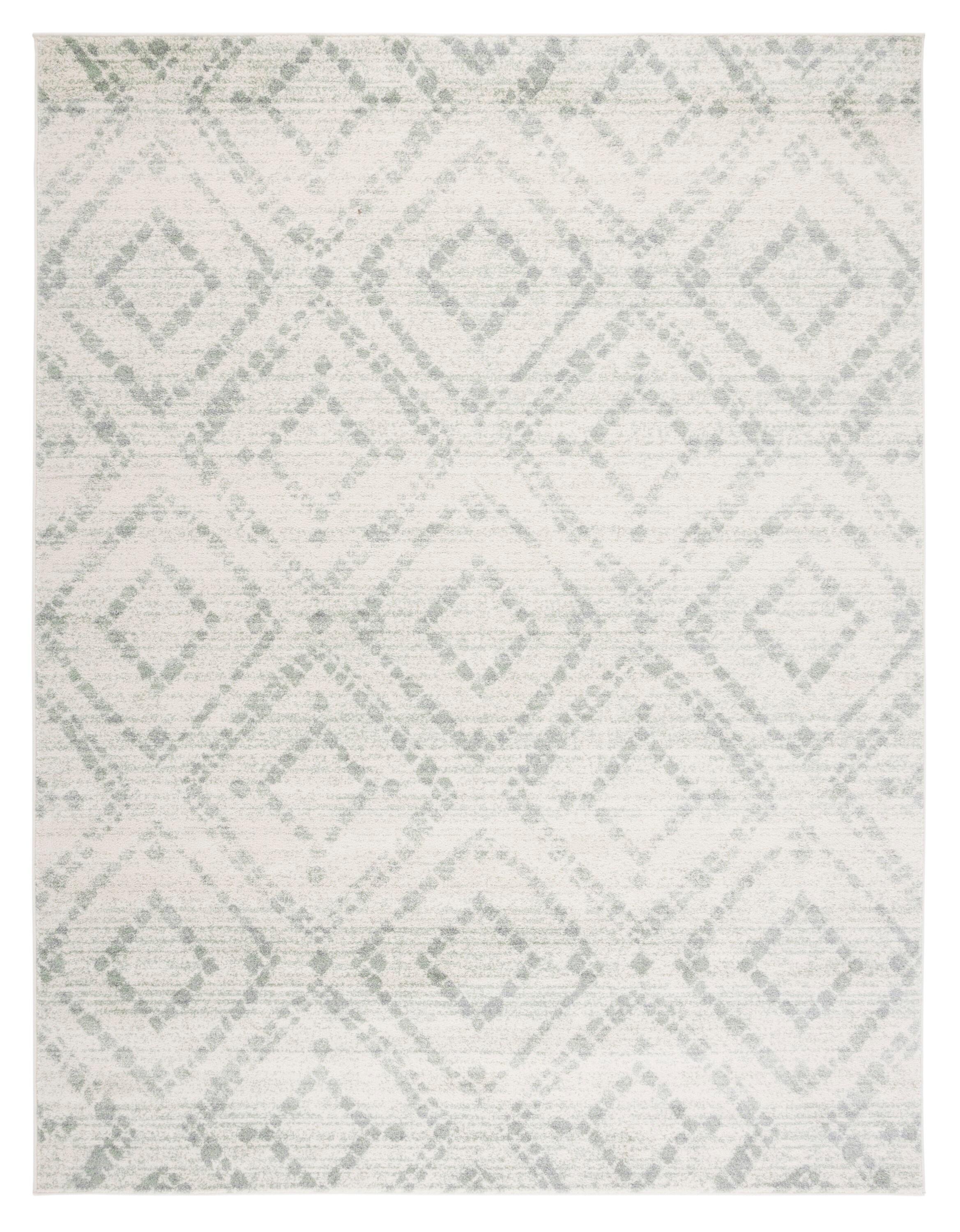 Adirondack ADR131 Machine Made Indoor Area Rug - Ivory/Green - 8'x10' - Safavieh