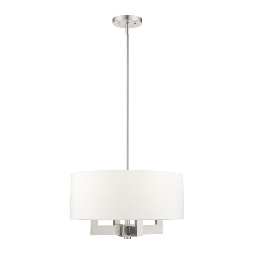 Livex Lighting Cresthaven 4 - Light Chandelier in  Brushed Nickel