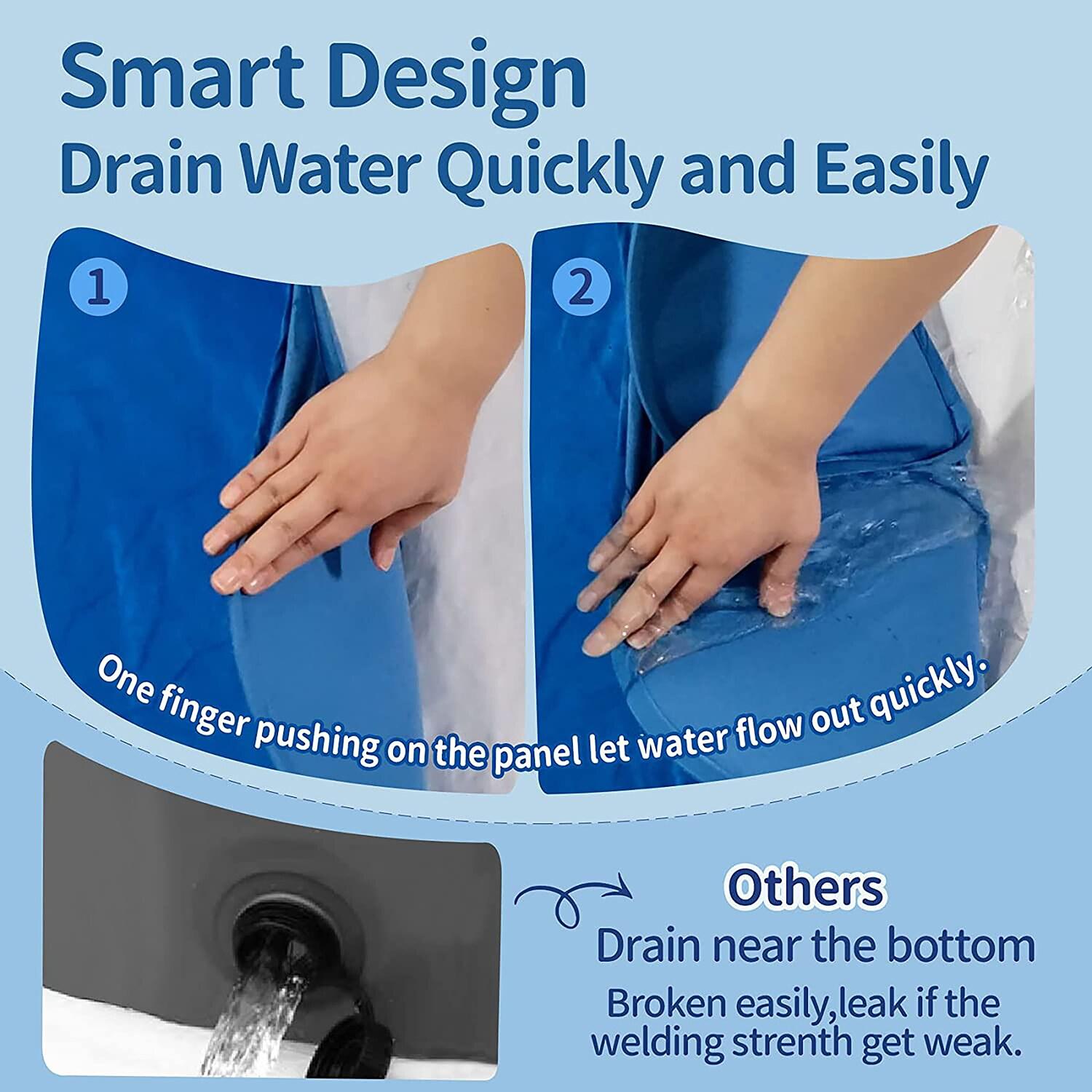 Alvantor Pet Swimming Pool Bathing Tub Portable XL