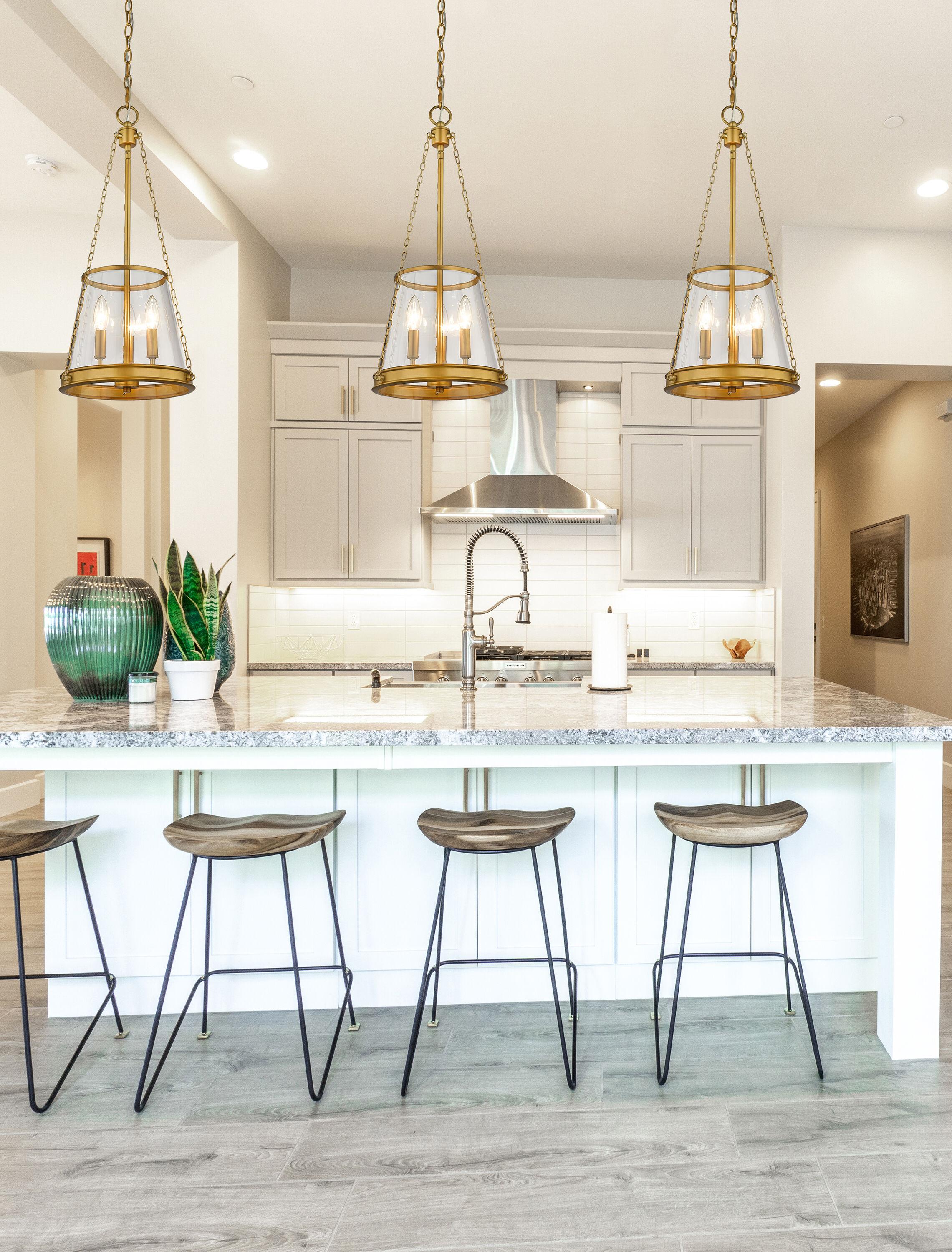 Z-Lite Prescott 3 - Light Pendant in  Rubbed Brass