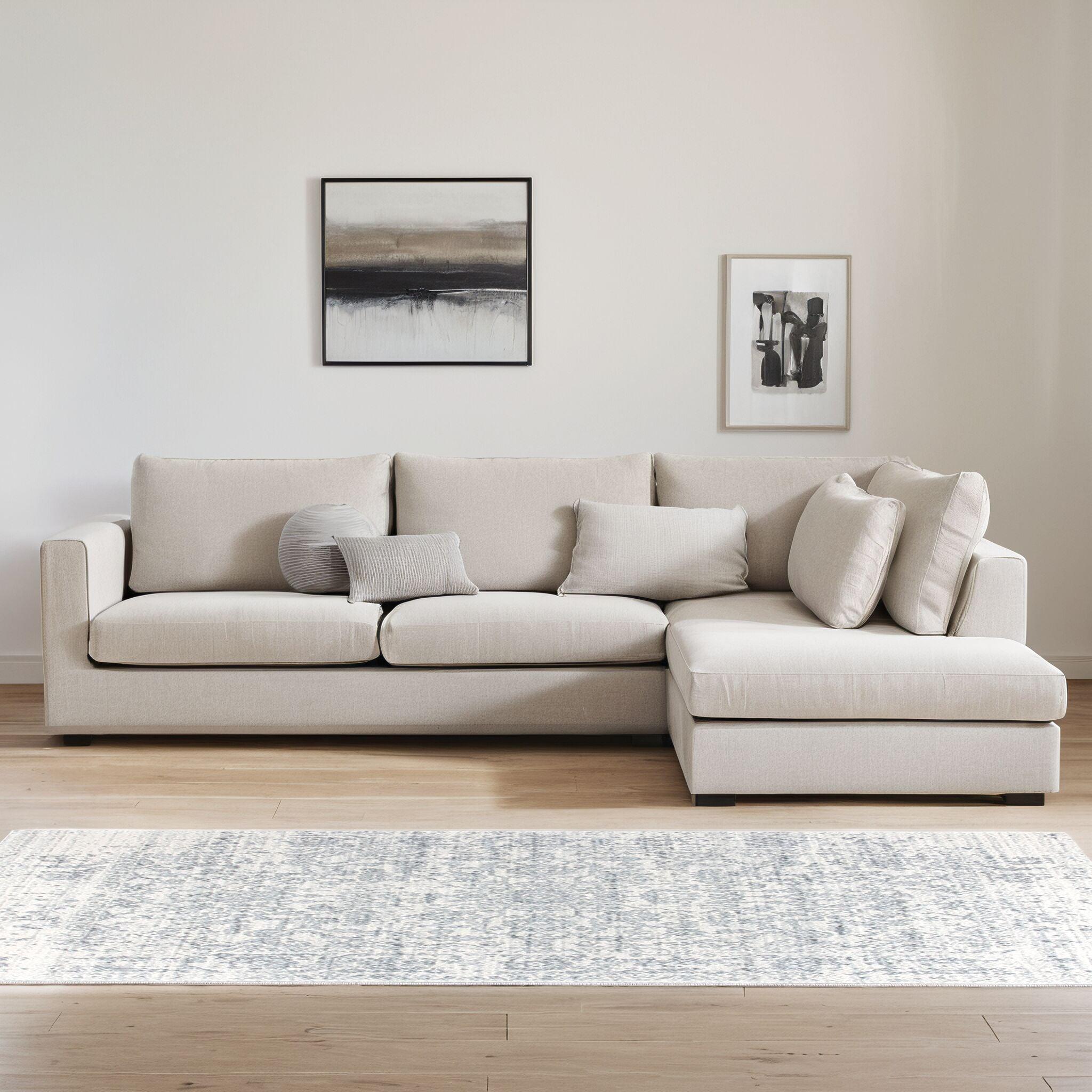 Madison MAD603 Power Loomed Indoor Area Rug - Silver/Ivory - 9'x12' - Safavieh
