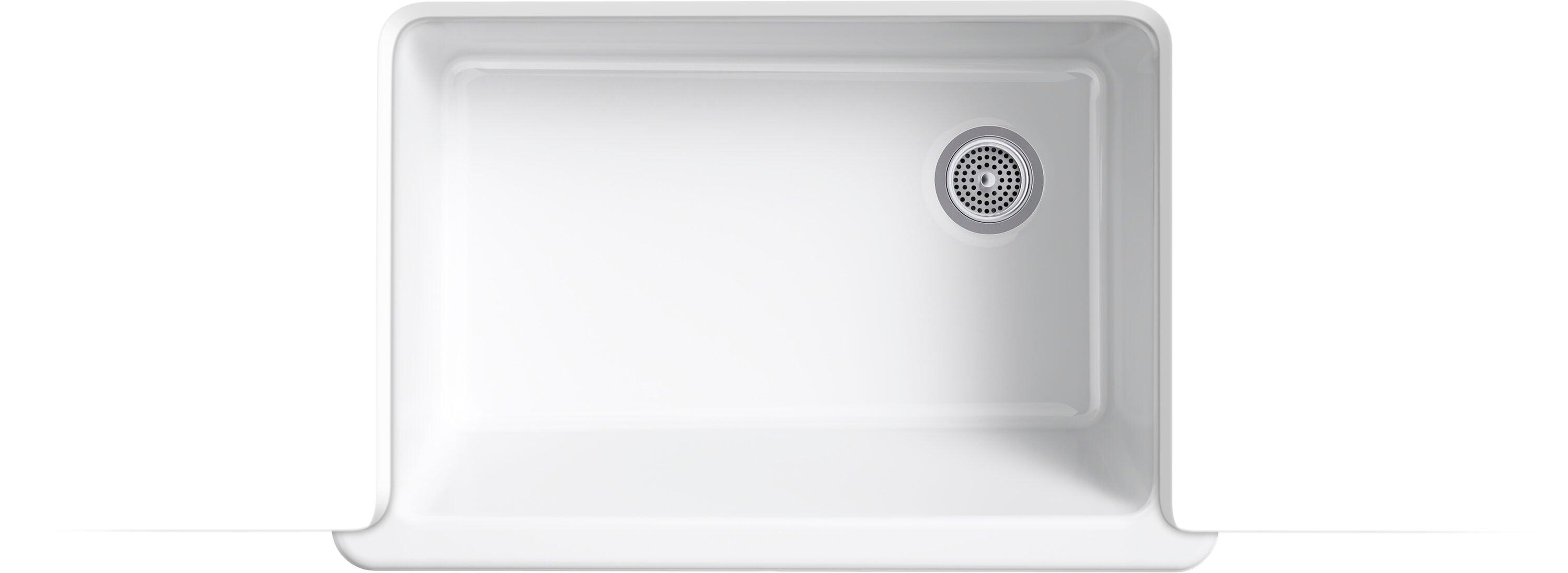 Whitehaven® 33" x 22" Self-Trimming Under-Mount Single-Bowl Kitchen Sink with Tall Apron