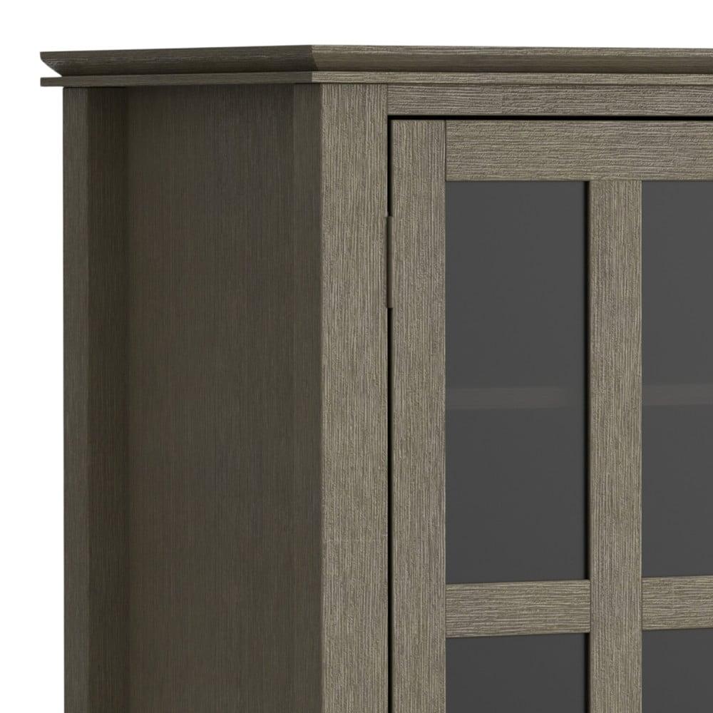 Simpli Home Artisan 53"W Solid Wood Contemporary Tall TV Stand for TVs up to 60" with Adjustable Shelves