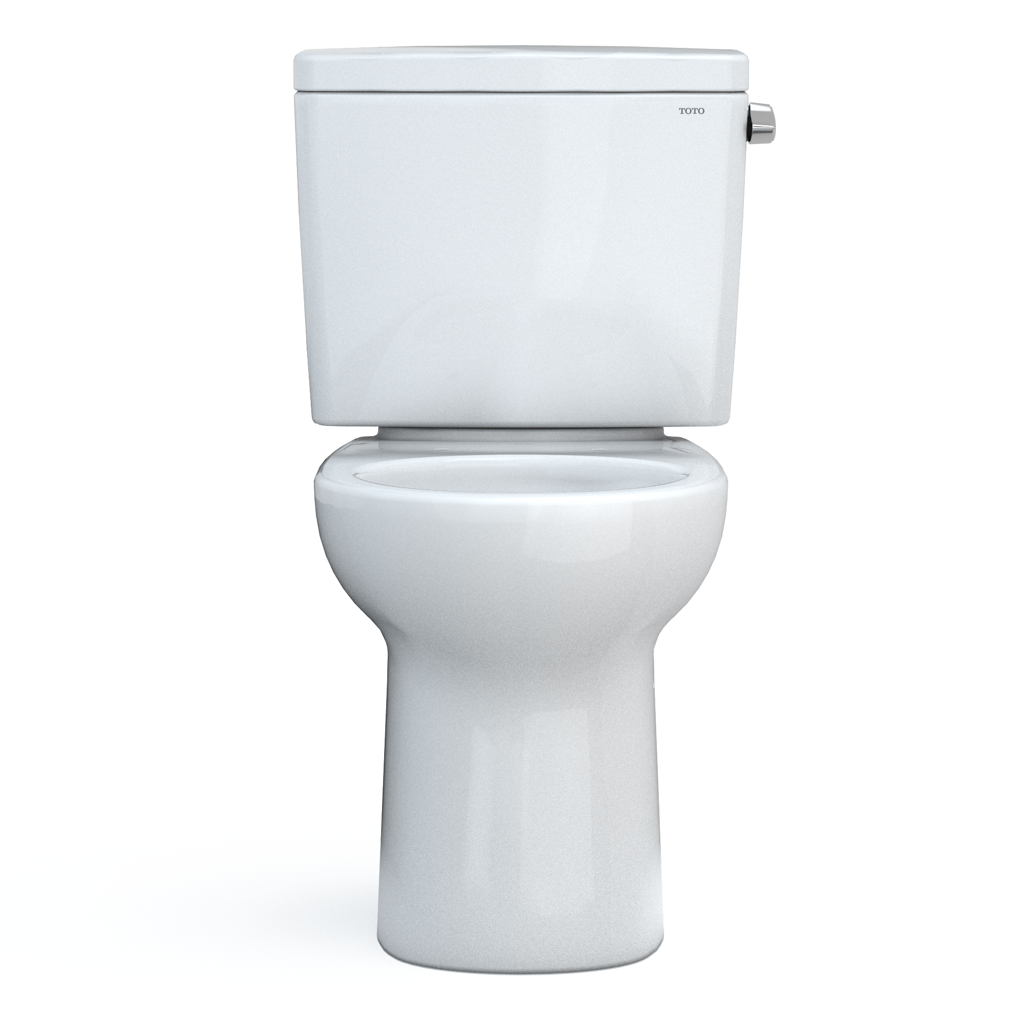 Drake® 1.28 GPF Water Efficient Round Two-Piece Toilet with Tornado Flush (Seat Not Included)