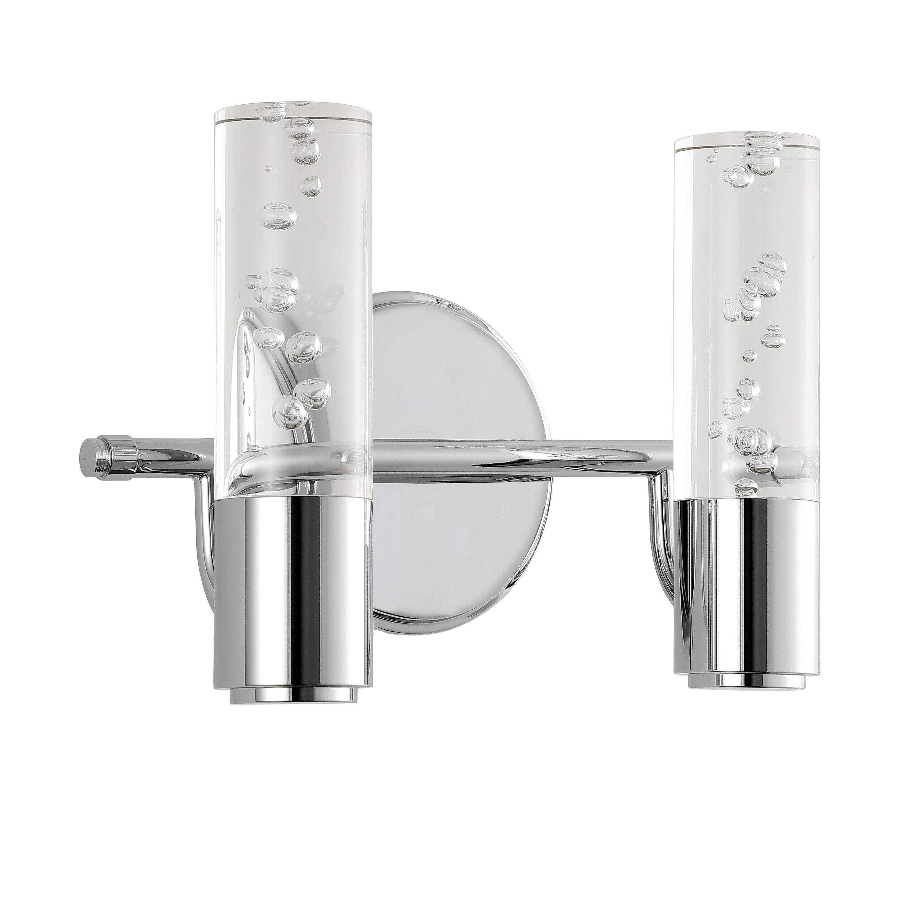 Bolha 10.75" Chrome Minimalist Bubble LED Vanity Light