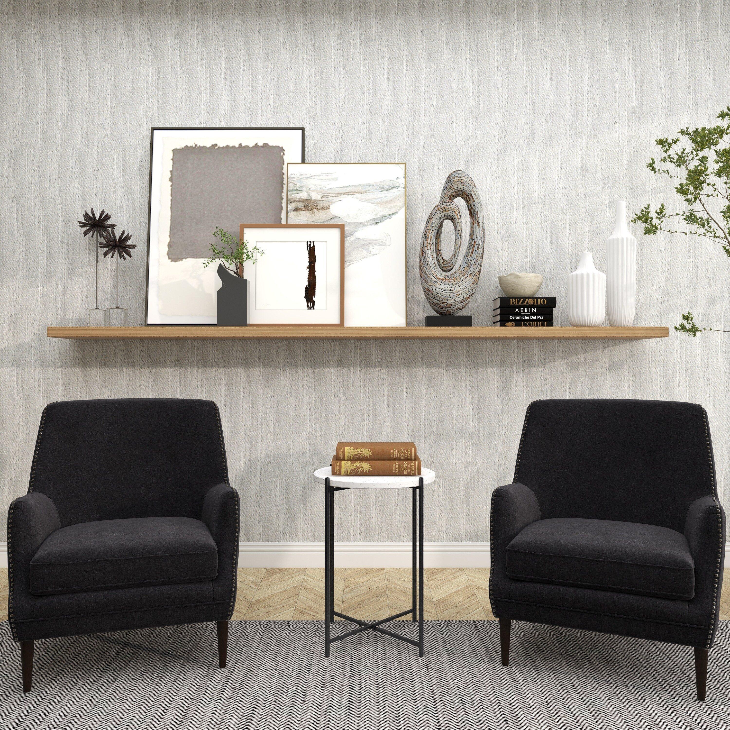 Contemporary Terrazzo Accent Table White - Olivia & May
