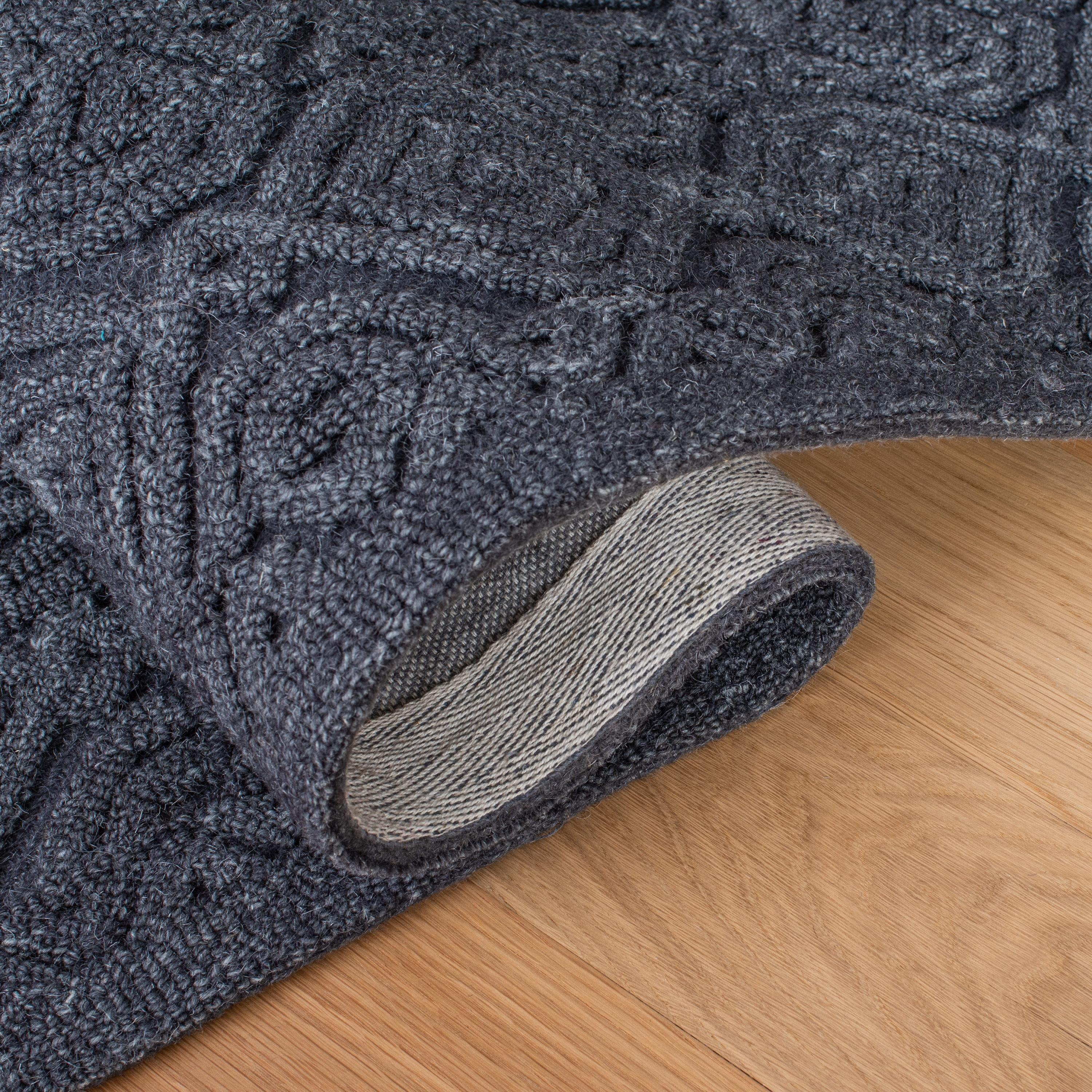 Textural TXT101 Hand Tufted Area Rug - Charcoal - 5'x8' - Safavieh.