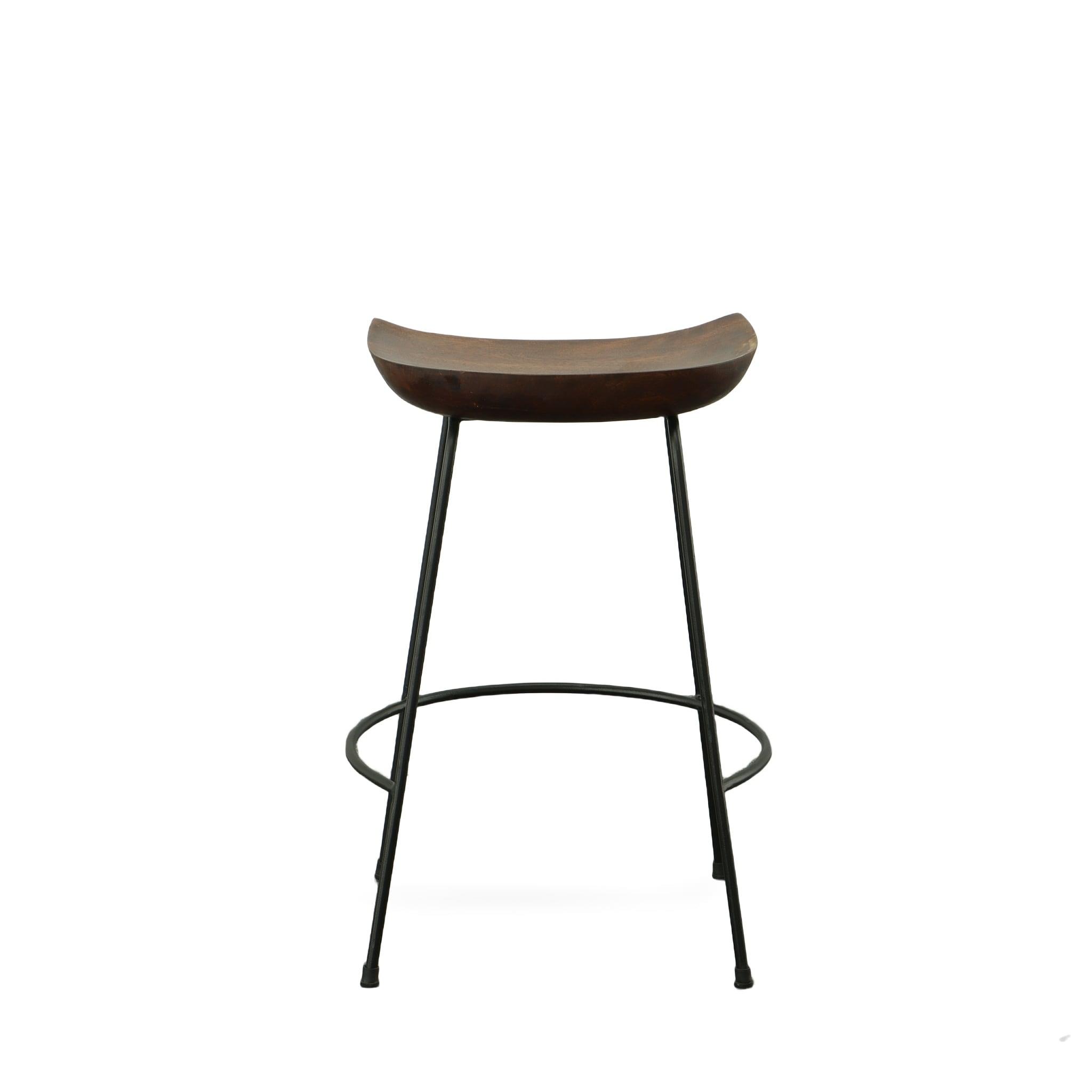 Carolina Classics Diya 24.5" Counter Stool Chestnut Black