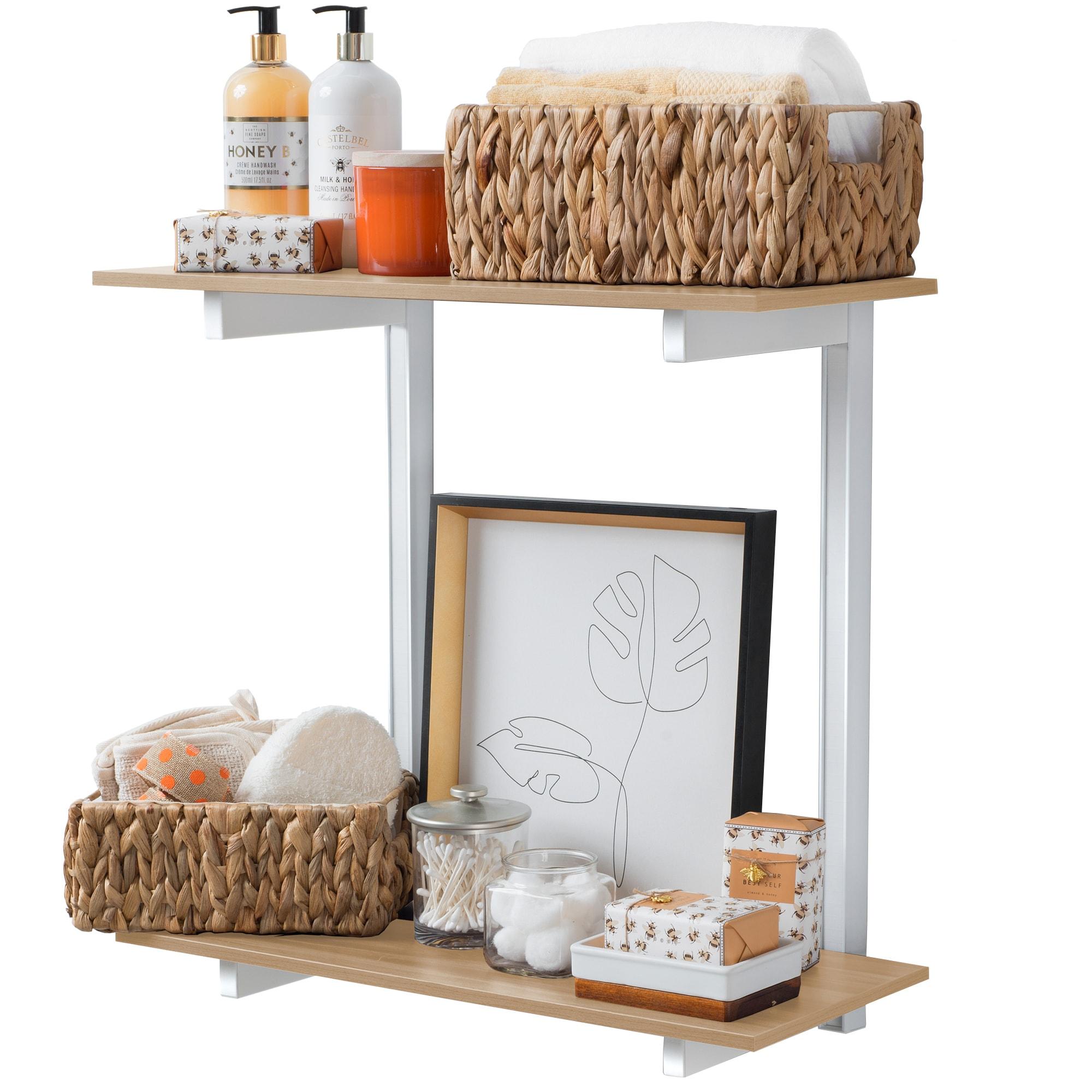 Delta Design delta 24" W Wood 2-Tier Adjustable Premium Wall Shelves