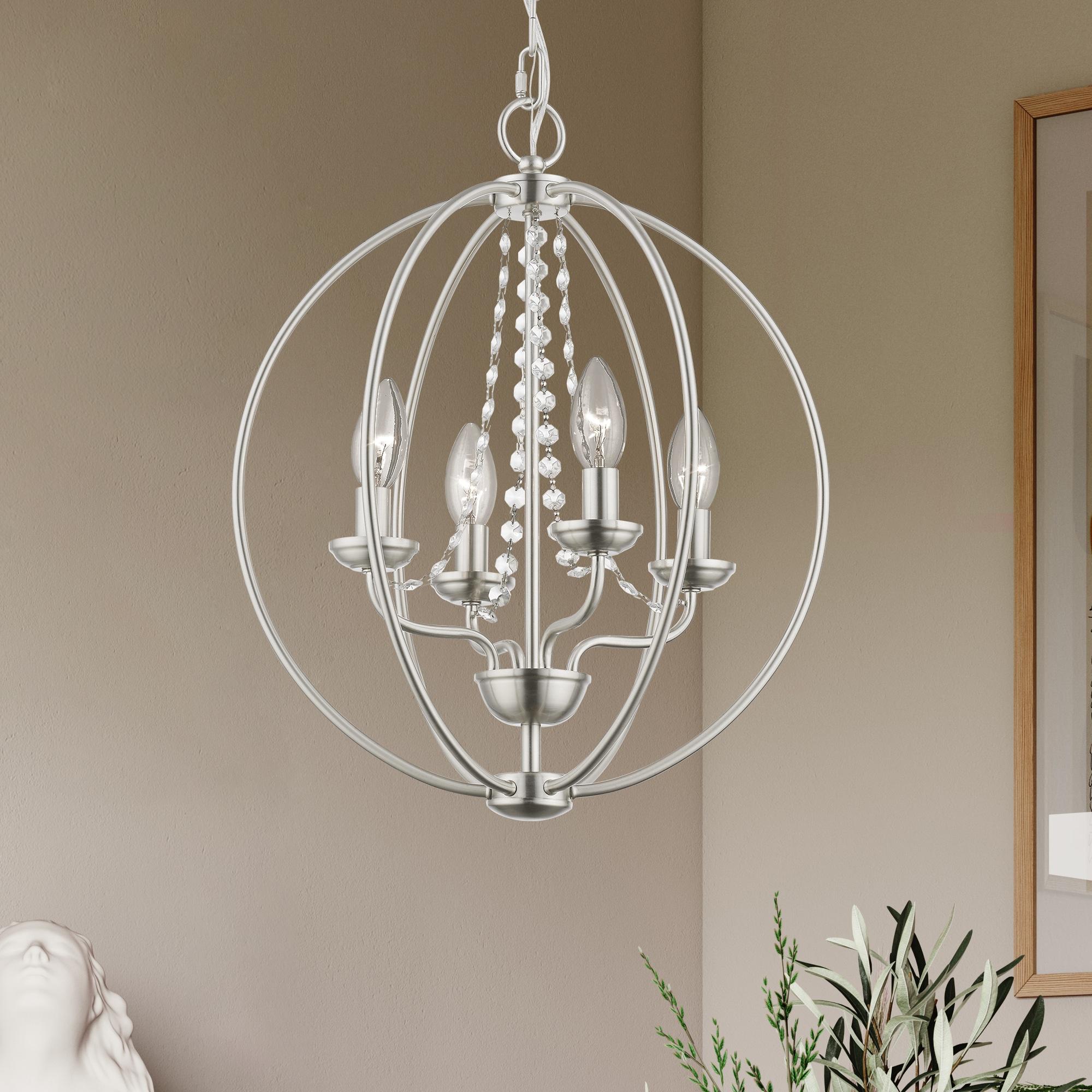 Livex Lighting Arabella 4 - Light Chandelier in  Brushed Nickel