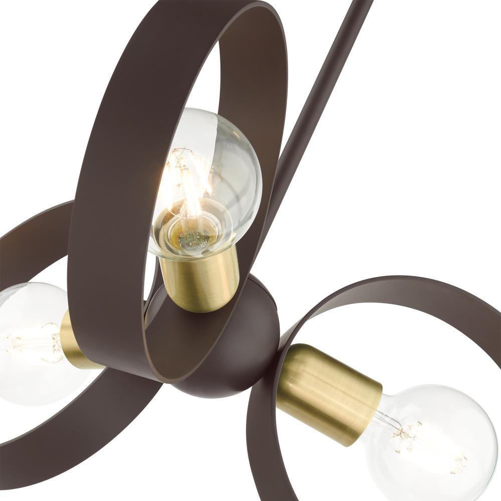 Livex Lighting Modesto 3 - Light Chandelier in  Bronze