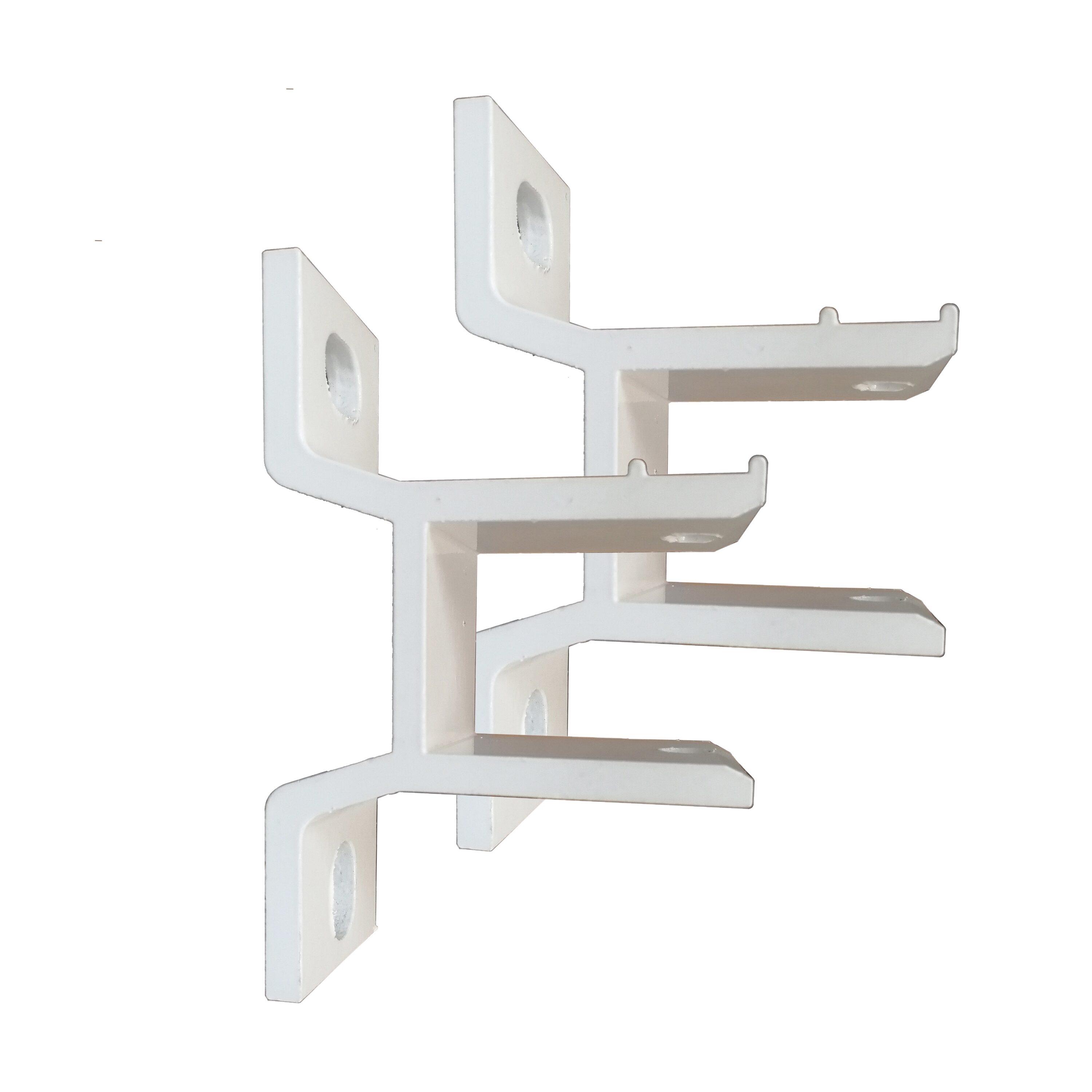 ALEKO White Metal Wall Mounting Bracket for Awning (Set of 2)