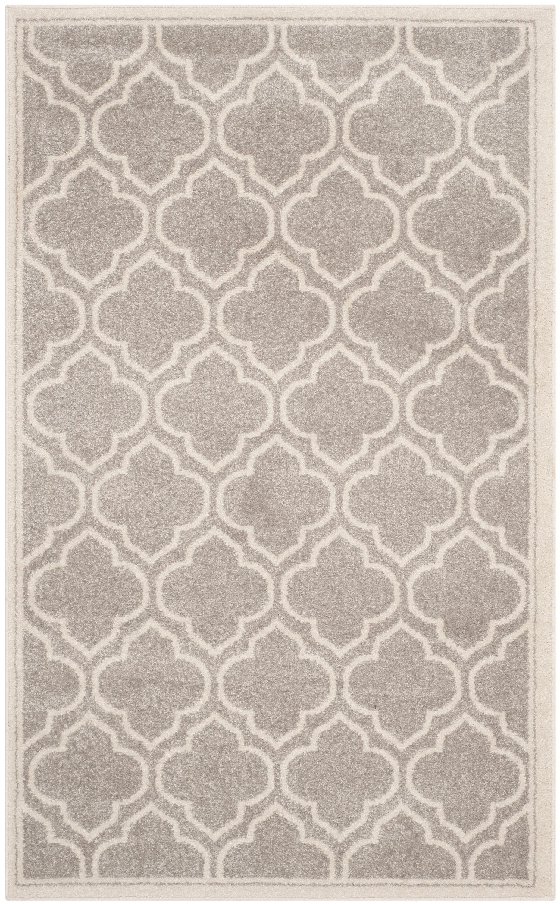 Amherst AMT412 Power Loomed Accent Rug - Light Grey/Ivory - 3'x5' - Safavieh.